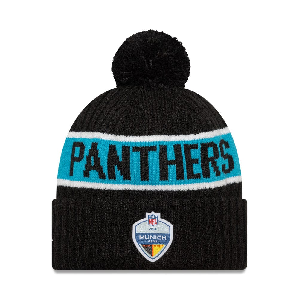 Carolina Panthers 2024 NFL Munich Game New Era Beanie Mütze Schwarz - STADIUMDREAMS