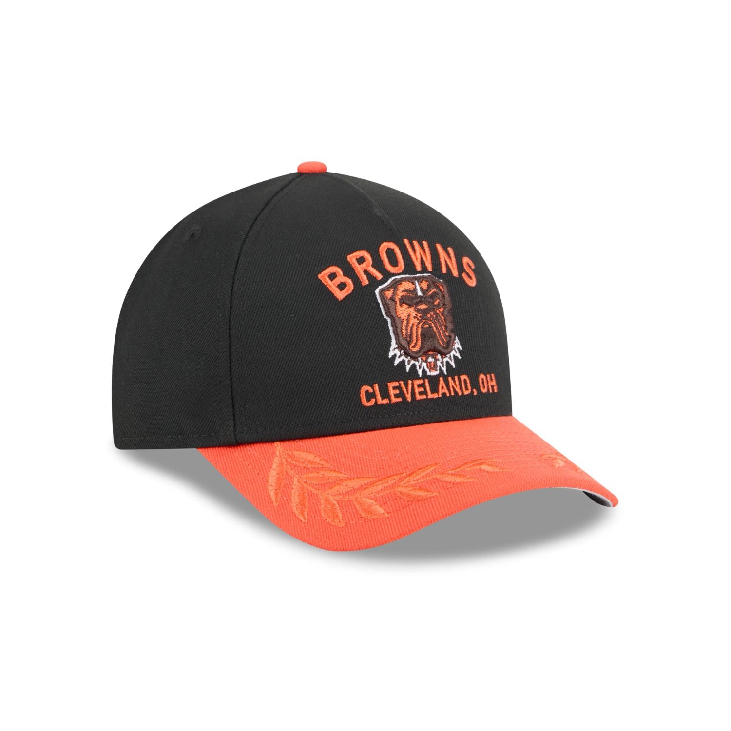 Cleveland Browns 2025 NFL Draft 9FORTY M-Crown A-Frame Snapback Cap Schwarz