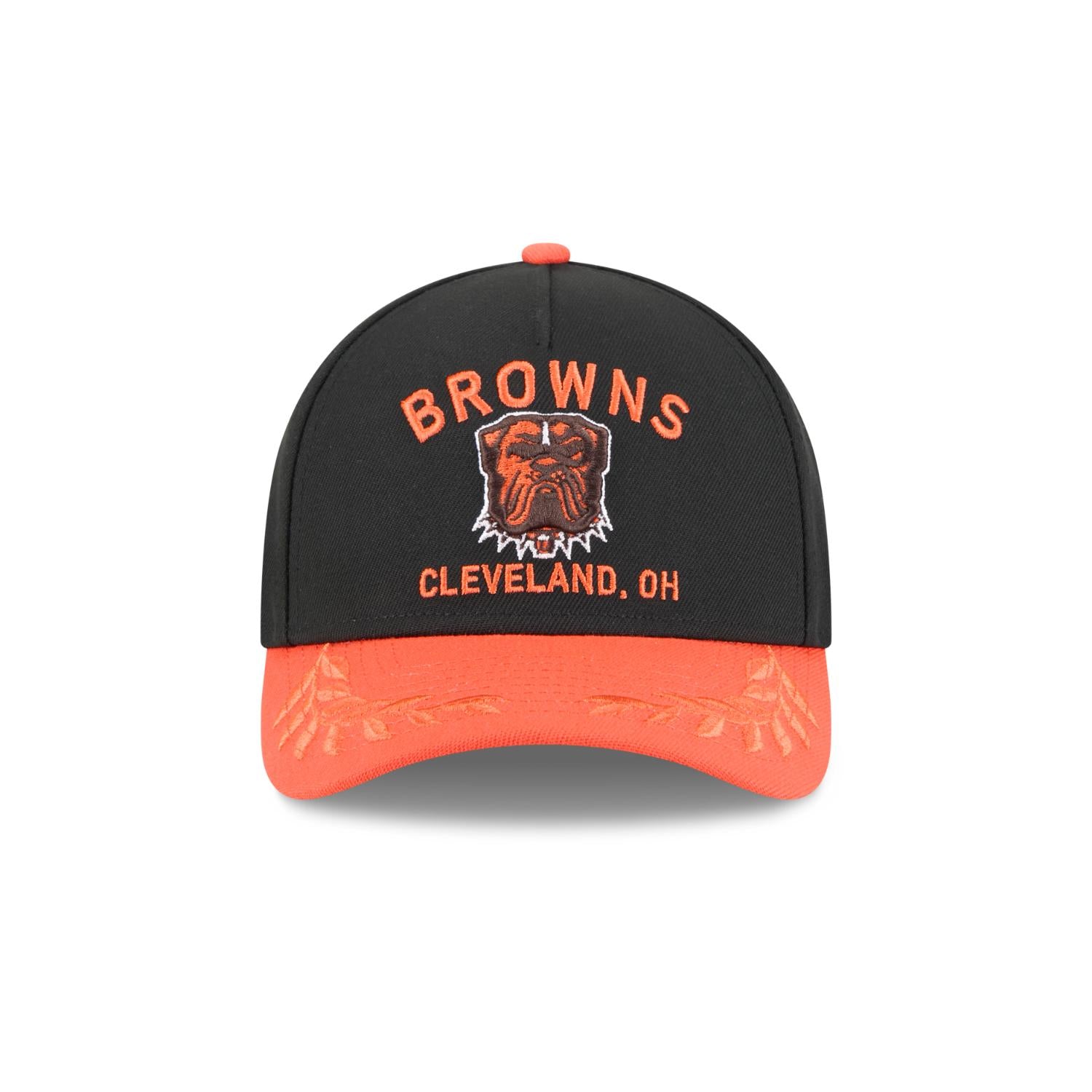 Cleveland Browns 2025 NFL Draft 9FORTY M-Crown A-Frame Snapback Cap Schwarz