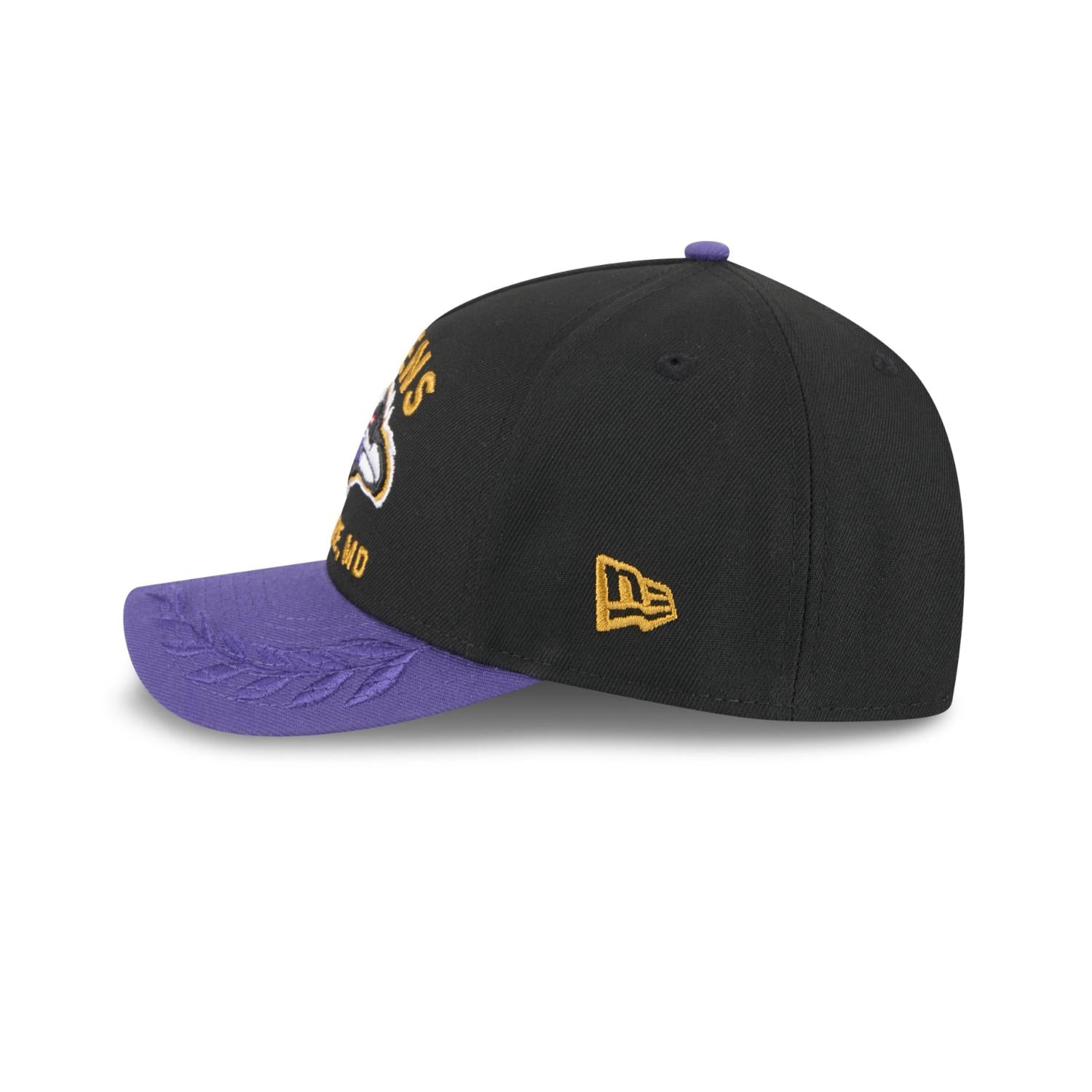 Baltimore Ravens 2025 NFL Draft 9FORTY M-Crown A-Frame Snapback Cap Schwarz
