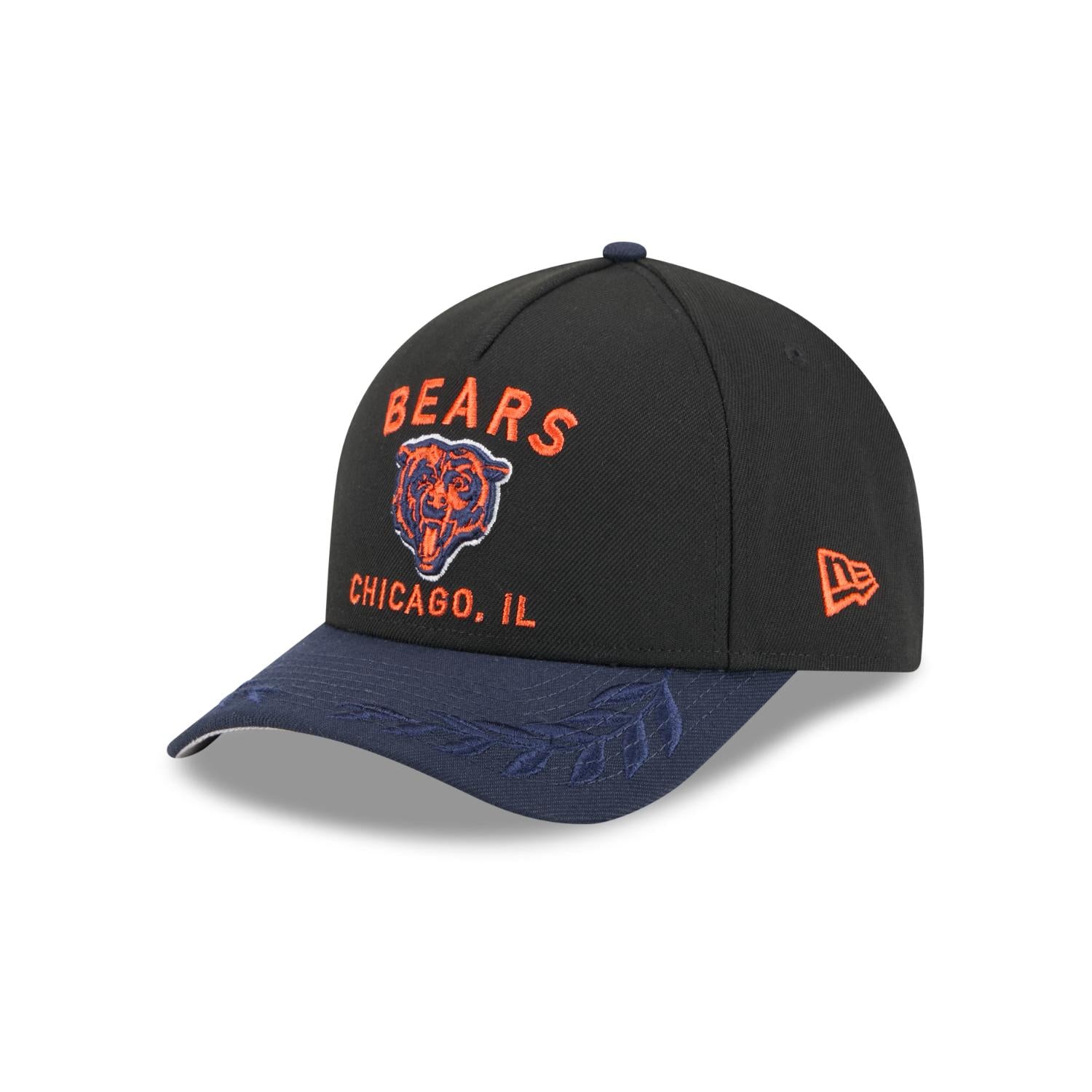 Chicago Bears 2025 NFL Draft 9FORTY M-Crown A-Frame Snapback Cap Schwarz