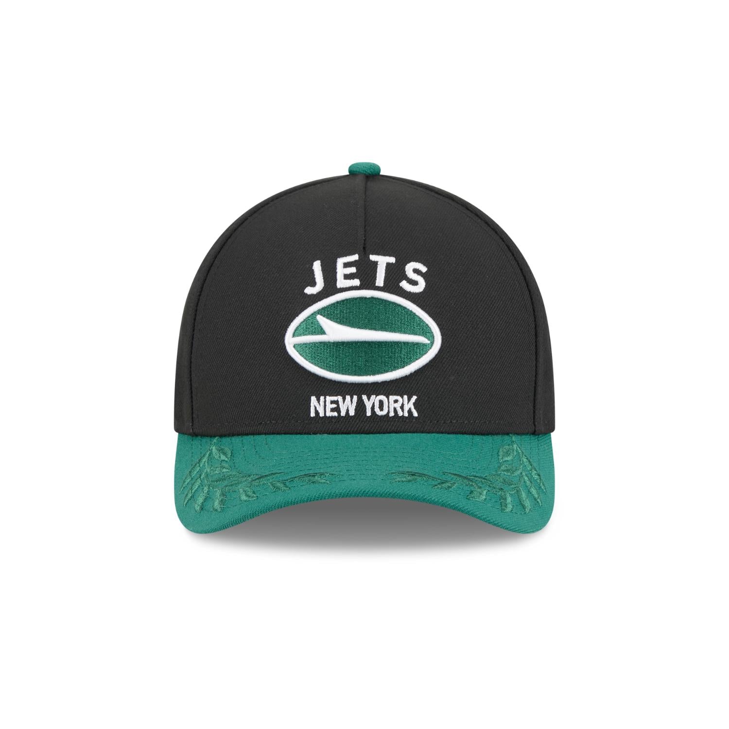 New York Jets 2025 NFL Draft 9FORTY M-Crown A-Frame Snapback Cap Schwarz