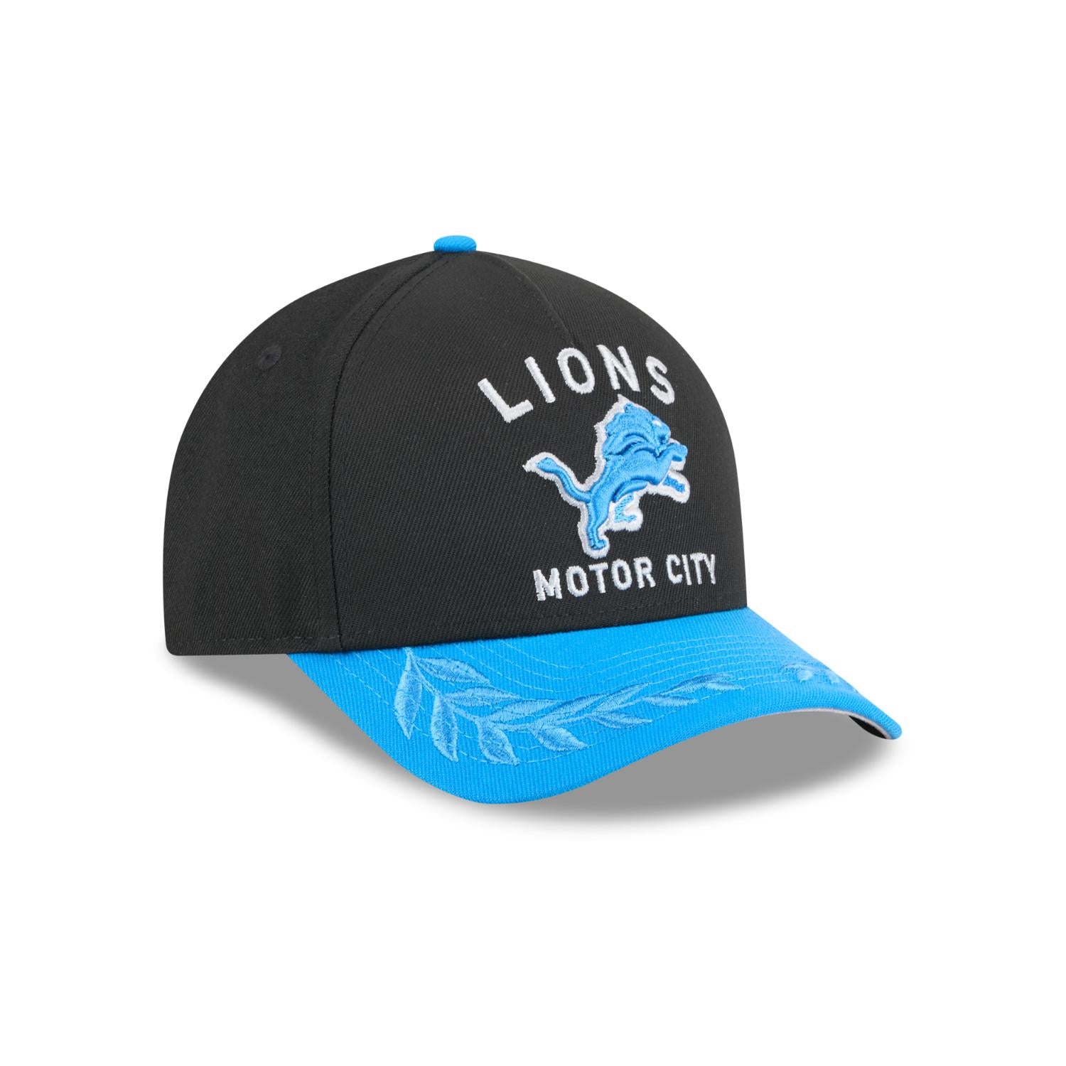 Detroit Lions 2025 NFL Draft 9FORTY M-Crown A-Frame Snapback Cap Schwarz
