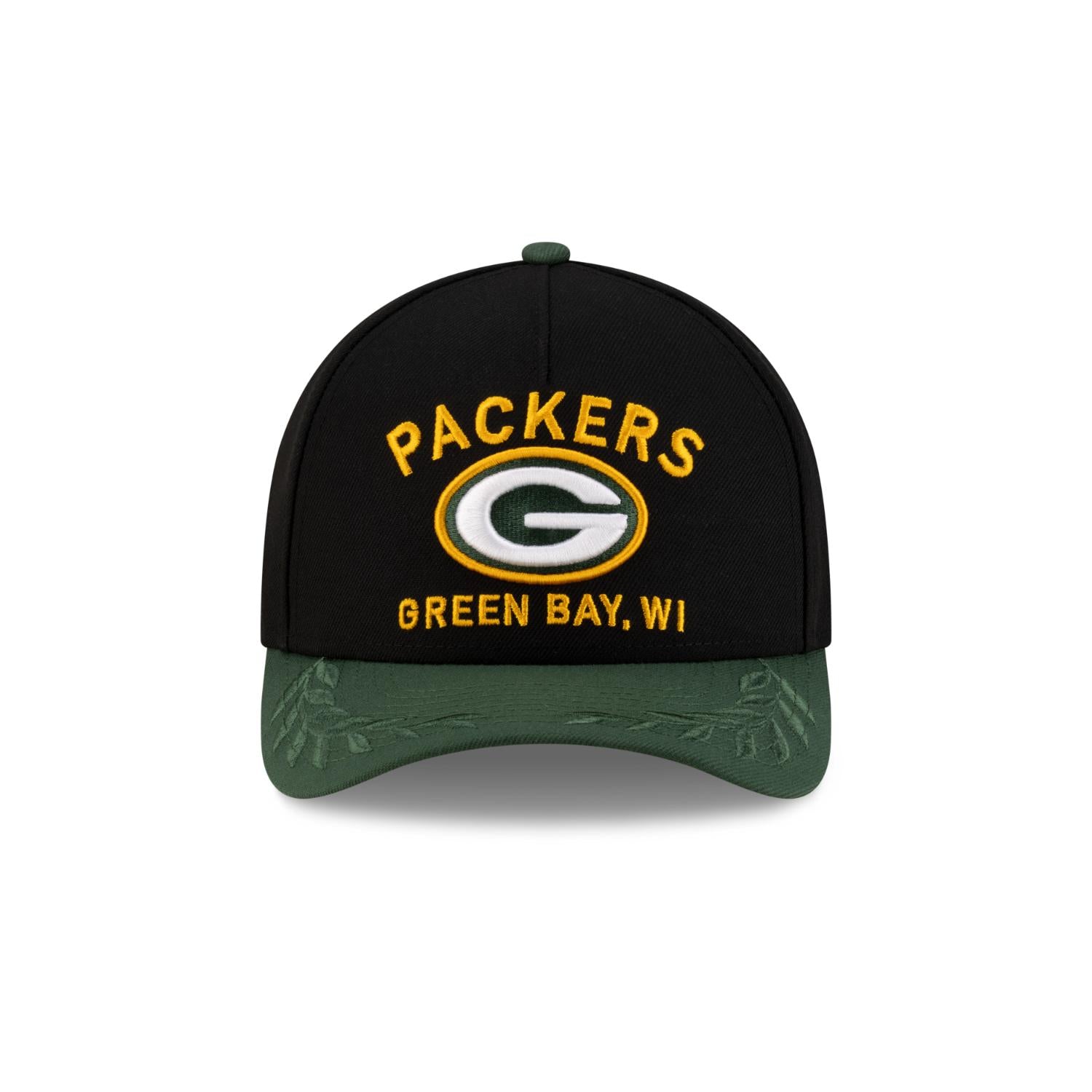 Green Bay Packers 2025 NFL Draft 9FORTY M-Crown A-Frame Snapback Cap Schwarz