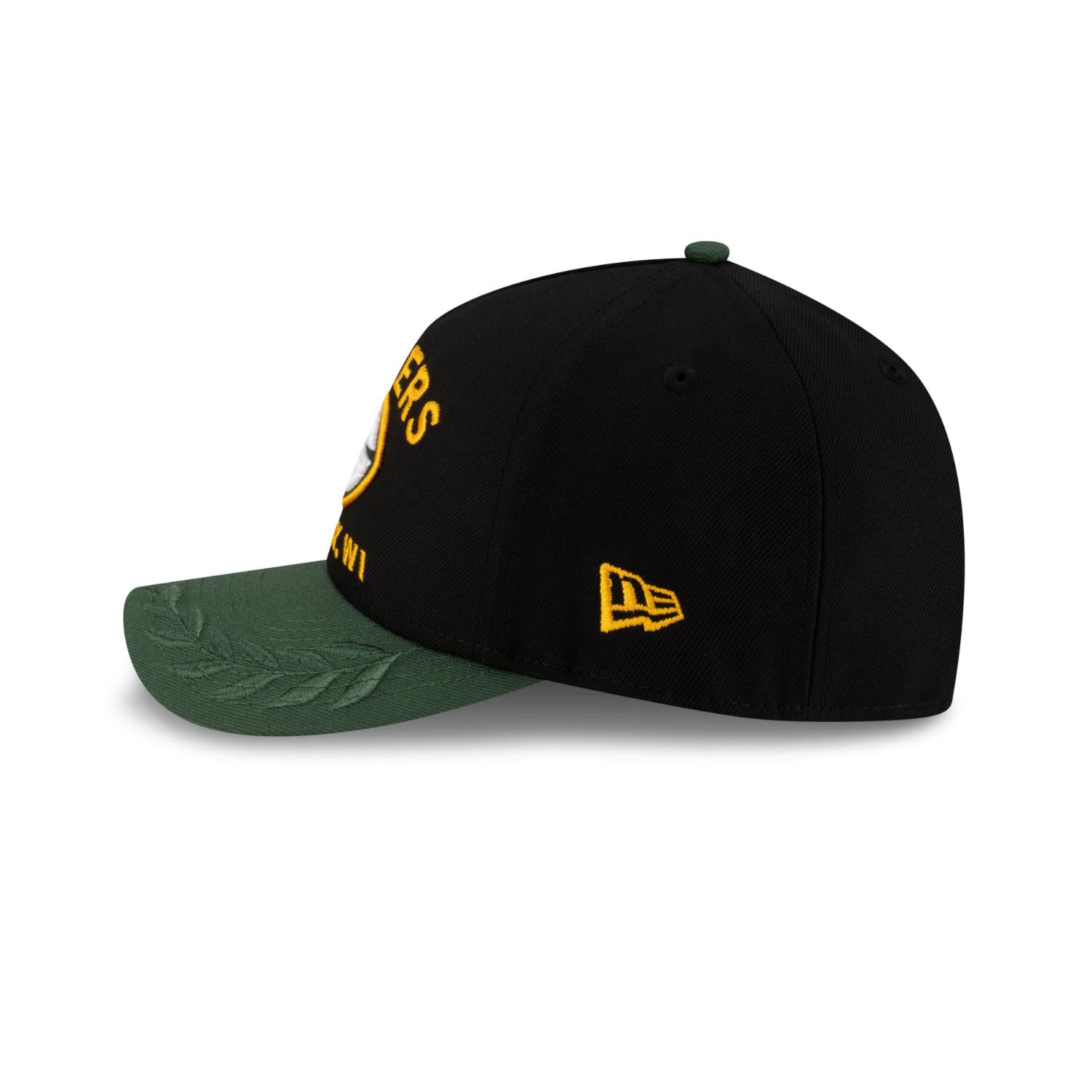 Green Bay Packers 2025 NFL Draft 9FORTY M-Crown A-Frame Snapback Cap Schwarz