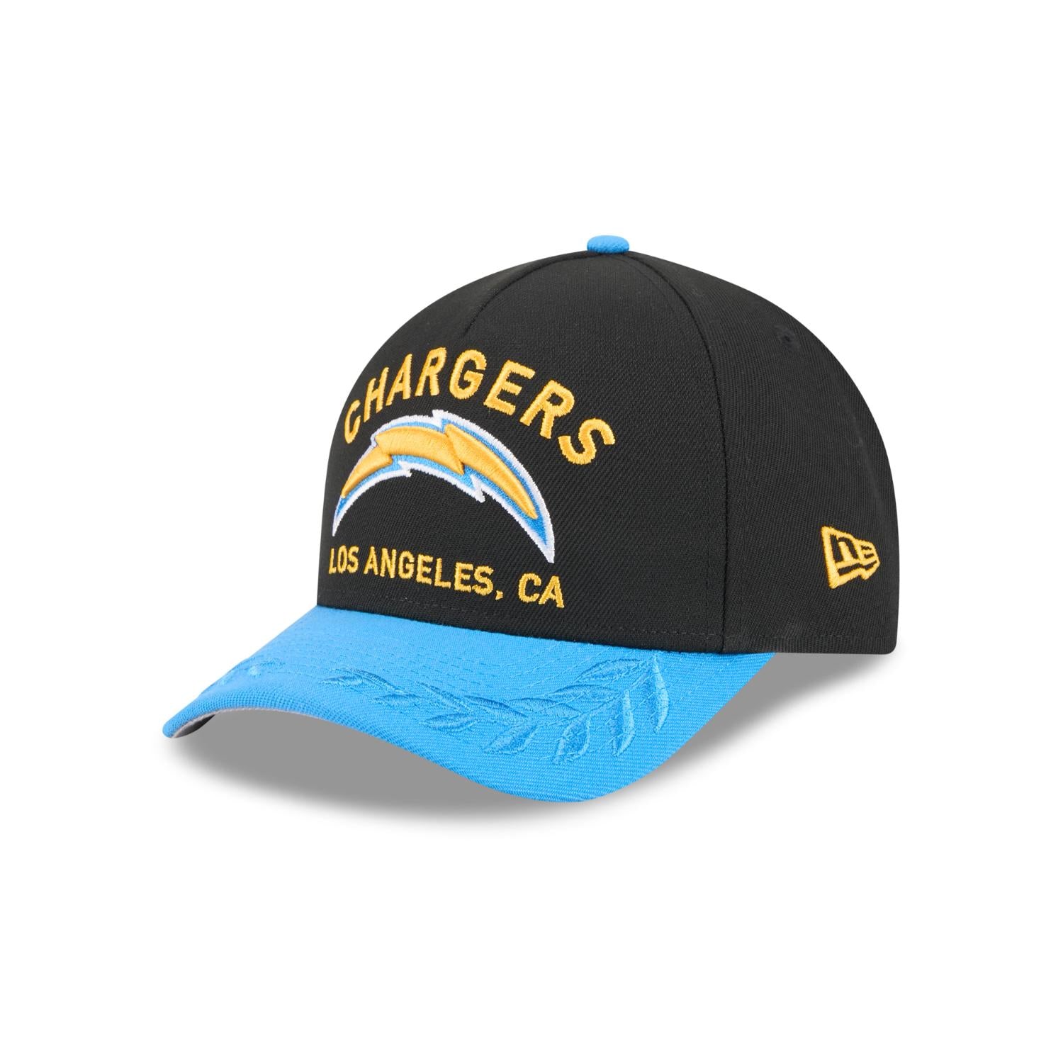 Los Angeles Chargers 2025 NFL Draft 9FORTY M-Crown A-Frame Snapback Cap Schwarz