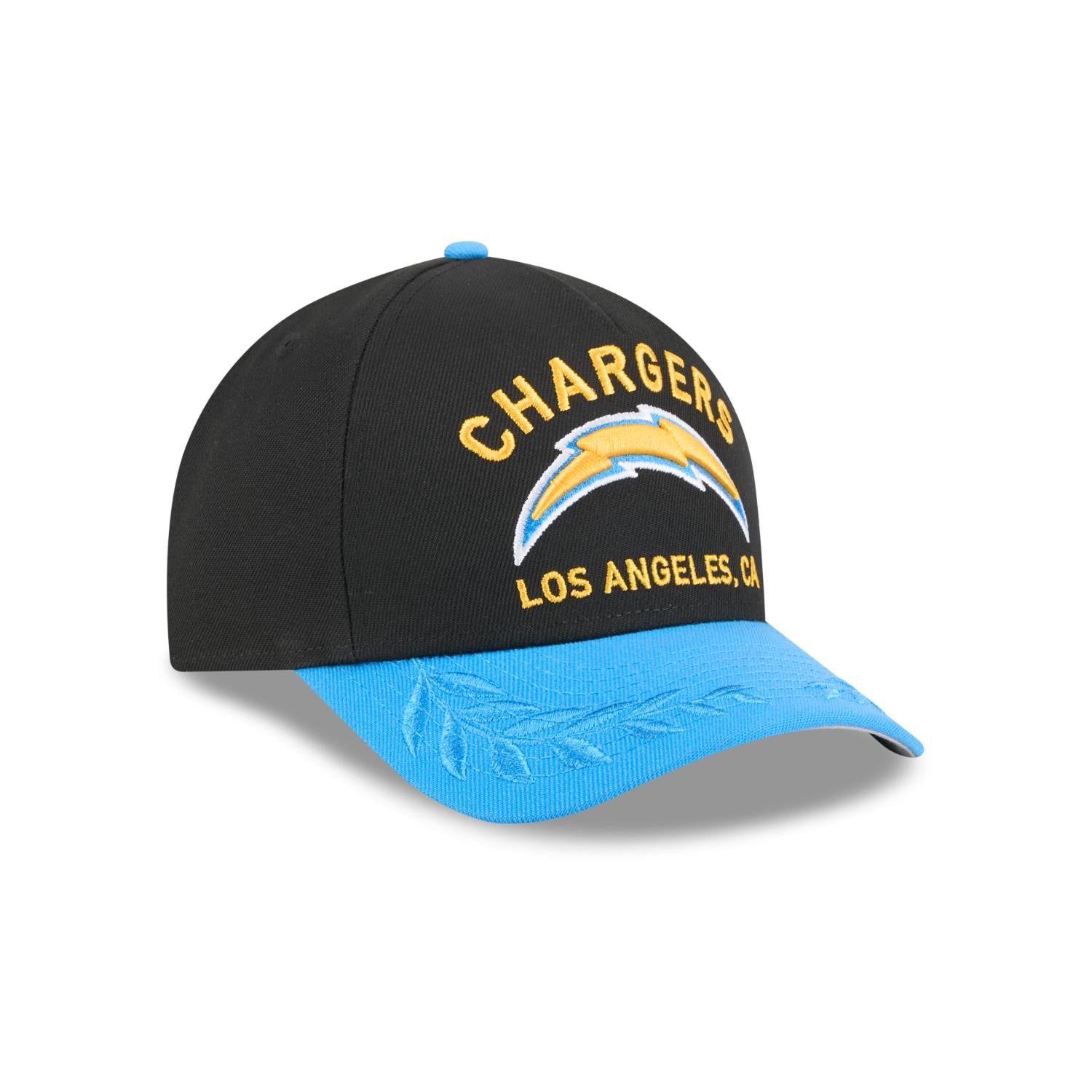 Los Angeles Chargers 2025 NFL Draft 9FORTY M-Crown A-Frame Snapback Cap Schwarz