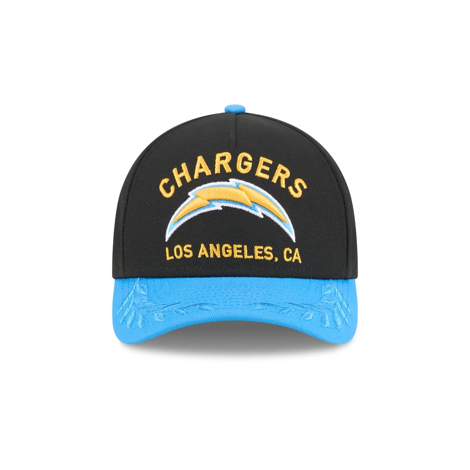 Los Angeles Chargers 2025 NFL Draft 9FORTY M-Crown A-Frame Snapback Cap Schwarz