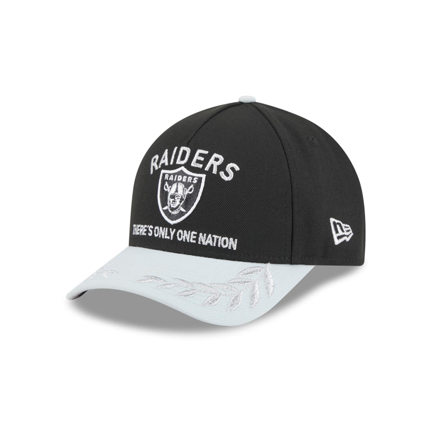 Las Vegas Raiders 2025 NFL Draft 9FORTY M-Crown A-Frame Snapback Cap Schwarz