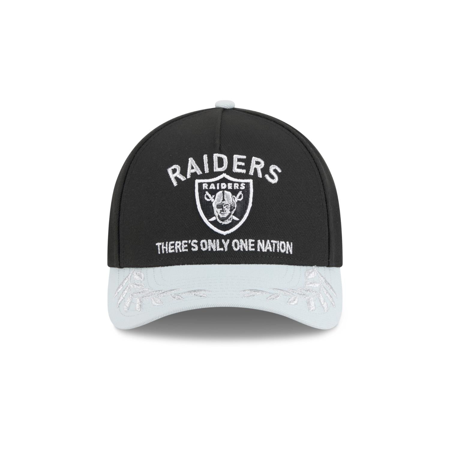 Las Vegas Raiders 2025 NFL Draft 9FORTY M-Crown A-Frame Snapback Cap Schwarz