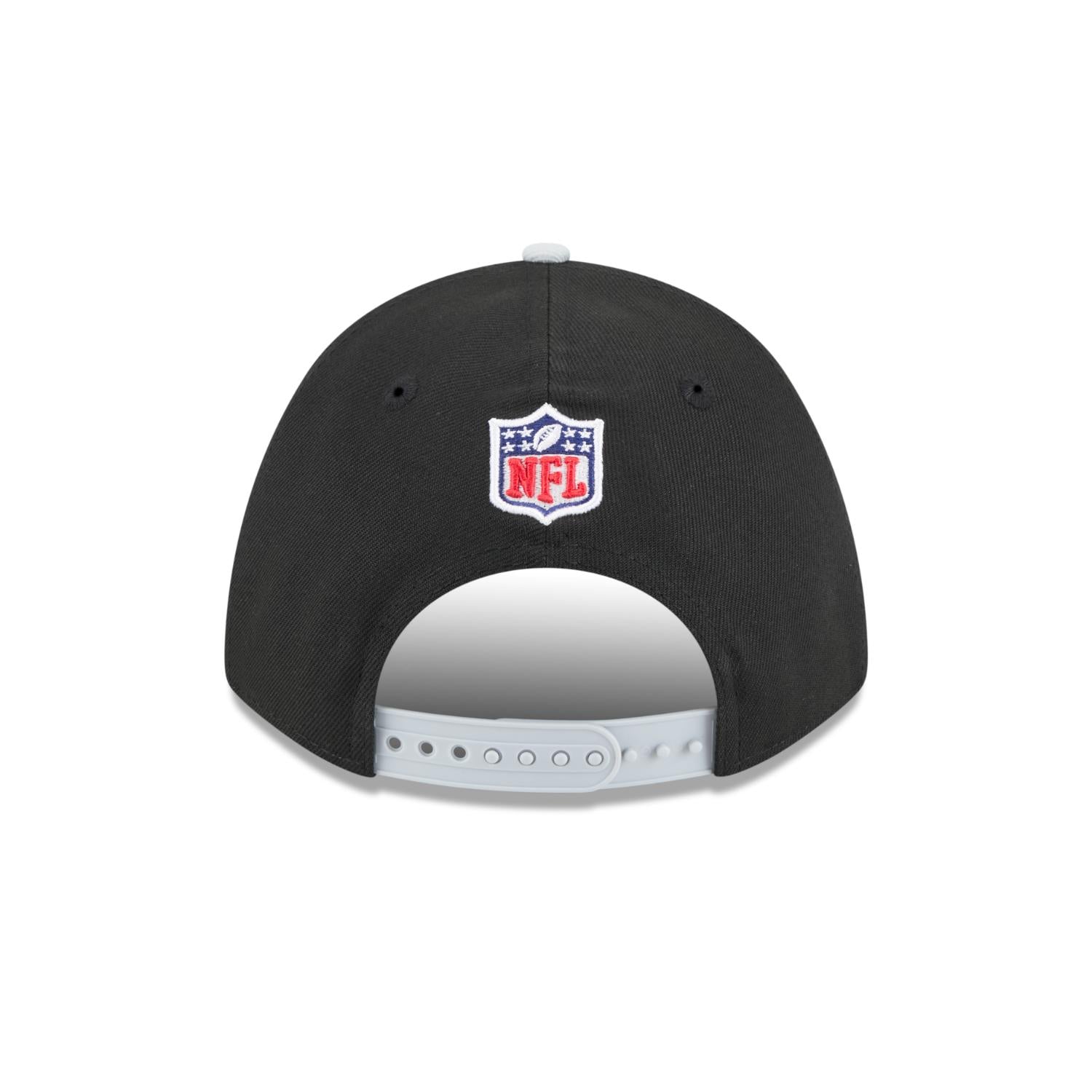 Las Vegas Raiders 2025 NFL Draft 9FORTY M-Crown A-Frame Snapback Cap Schwarz