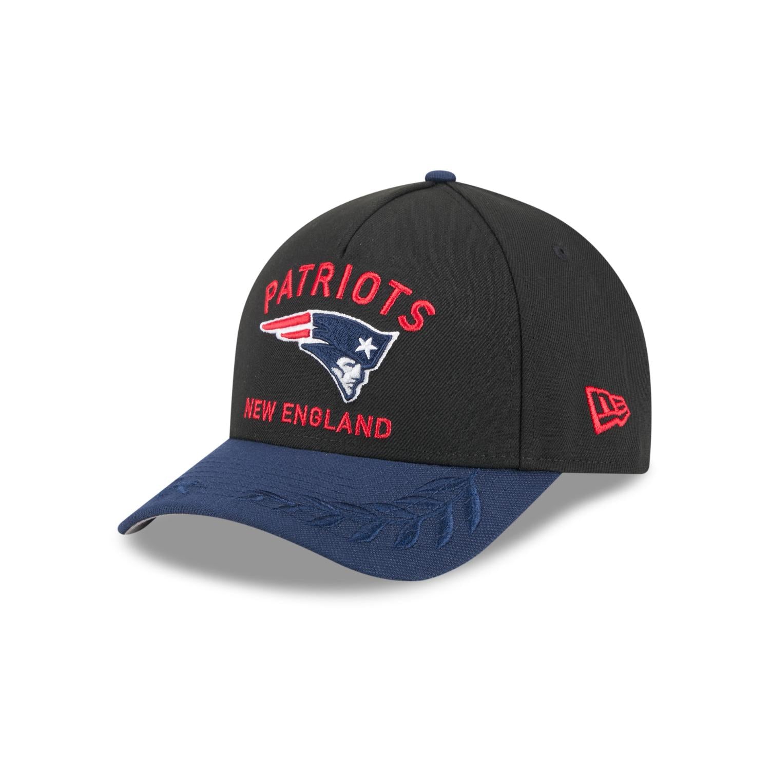 New England Patriots 2025 NFL Draft 9FORTY M-Crown A-Frame Snapback Cap Schwarz