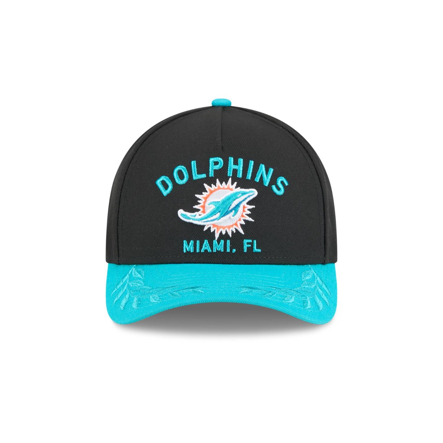Miami Dolphins 2025 NFL Draft 9FORTY M-Crown A-Frame Snapback Cap Schwarz