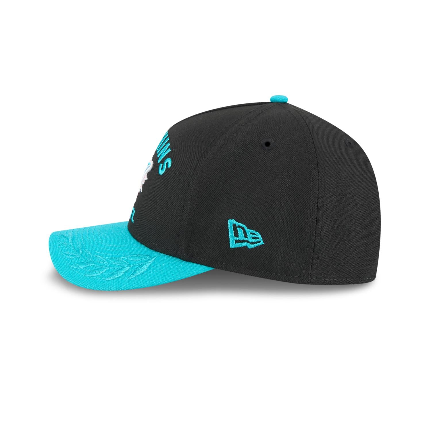 Miami Dolphins 2025 NFL Draft 9FORTY M-Crown A-Frame Snapback Cap Schwarz