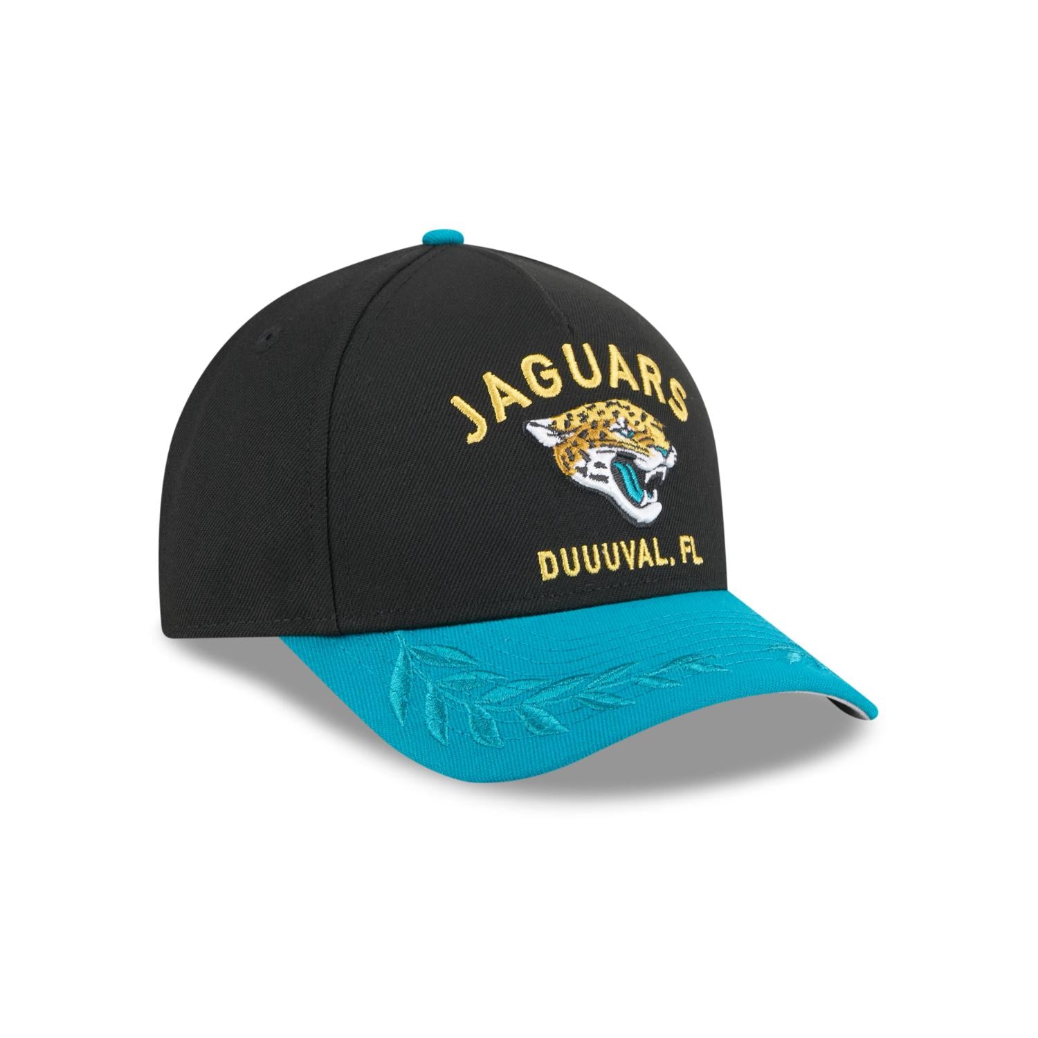 Jacksonville Jaguars 2025 NFL Draft 9FORTY M-Crown A-Frame Snapback Cap Schwarz