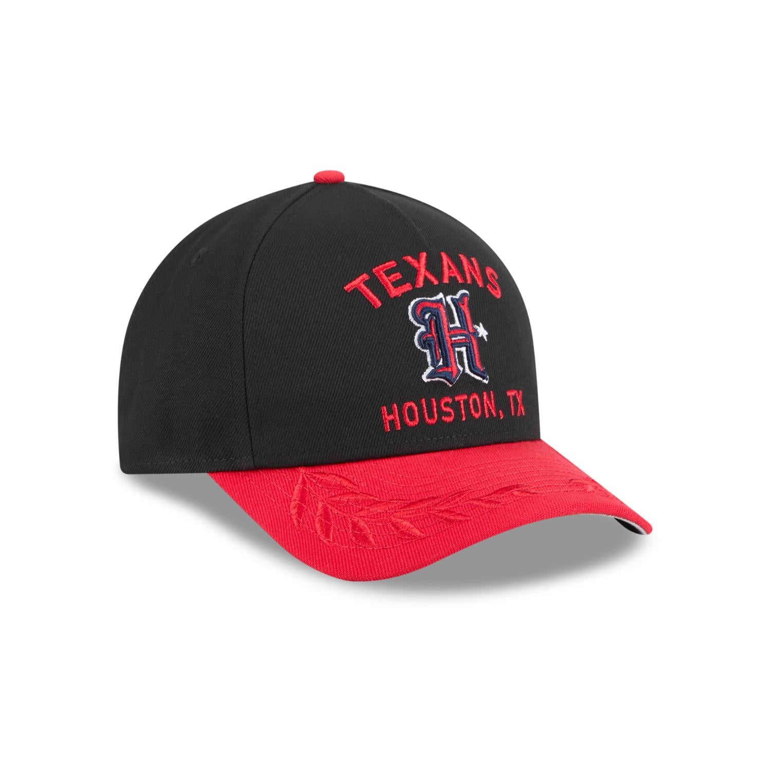 Houston Texans 2025 NFL Draft 9FORTY M-Crown A-Frame Snapback Cap Schwarz
