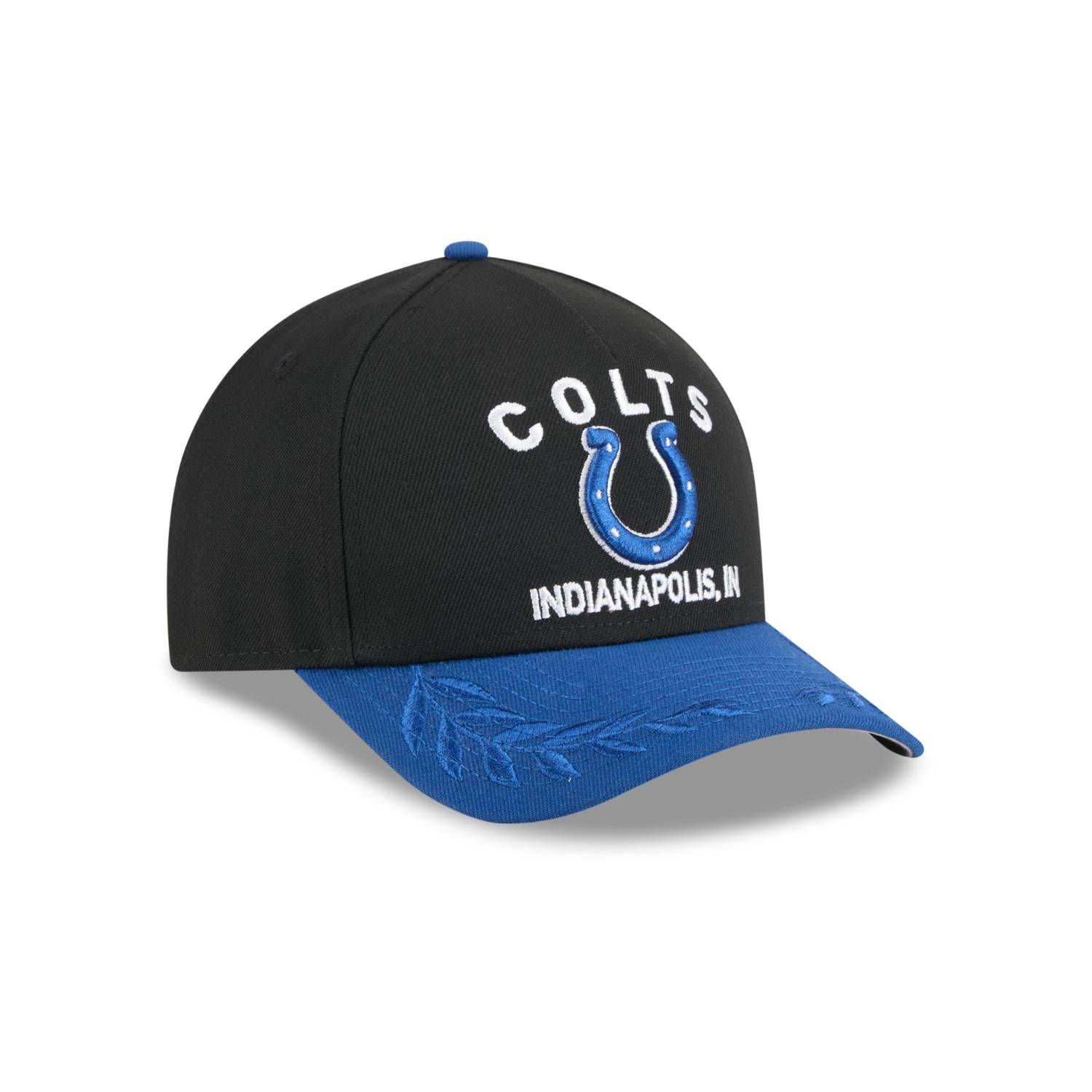 Indianapolis Colts 2025 NFL Draft 9FORTY M-Crown A-Frame Snapback Cap Schwarz