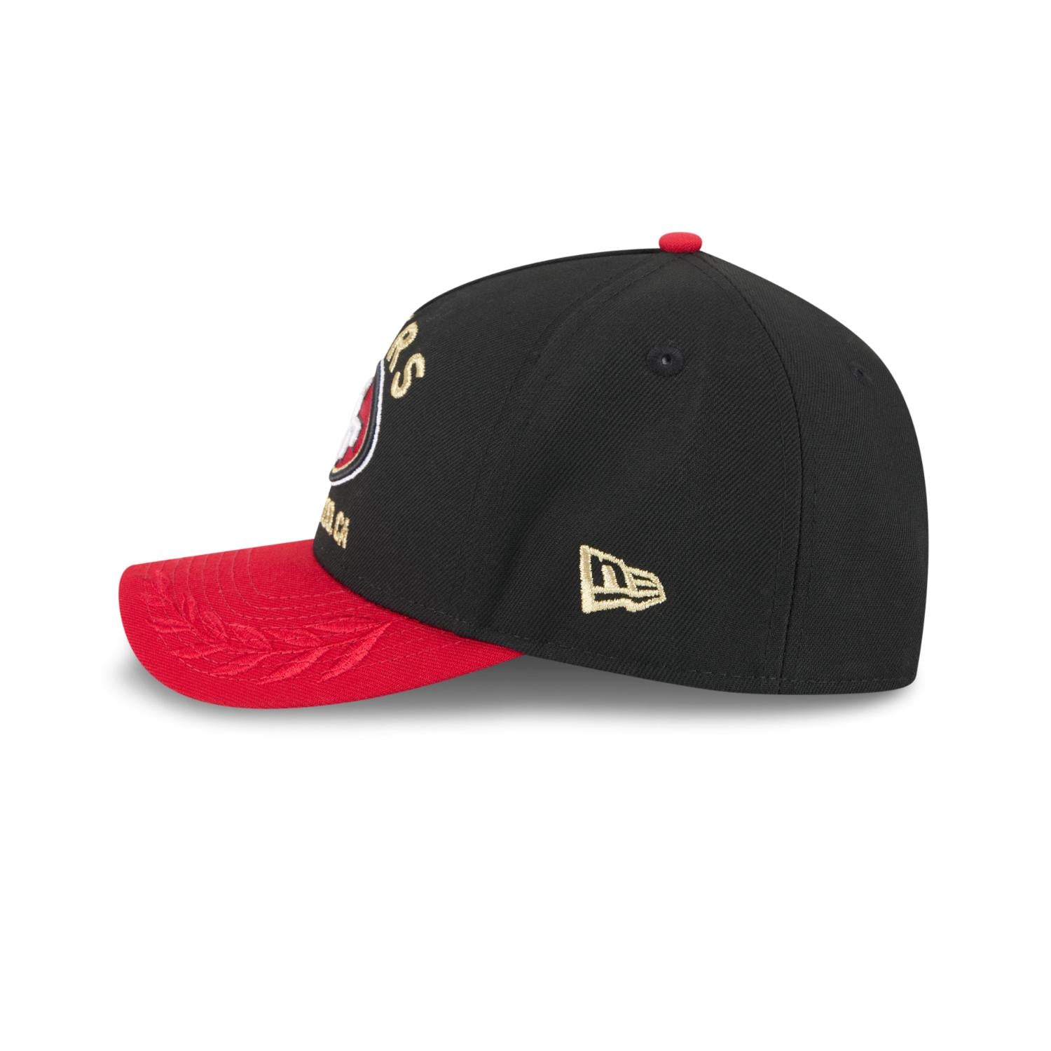 San Francisco 49ers 2025 NFL Draft 9FORTY M-Crown A-Frame Snapback Cap Schwarz