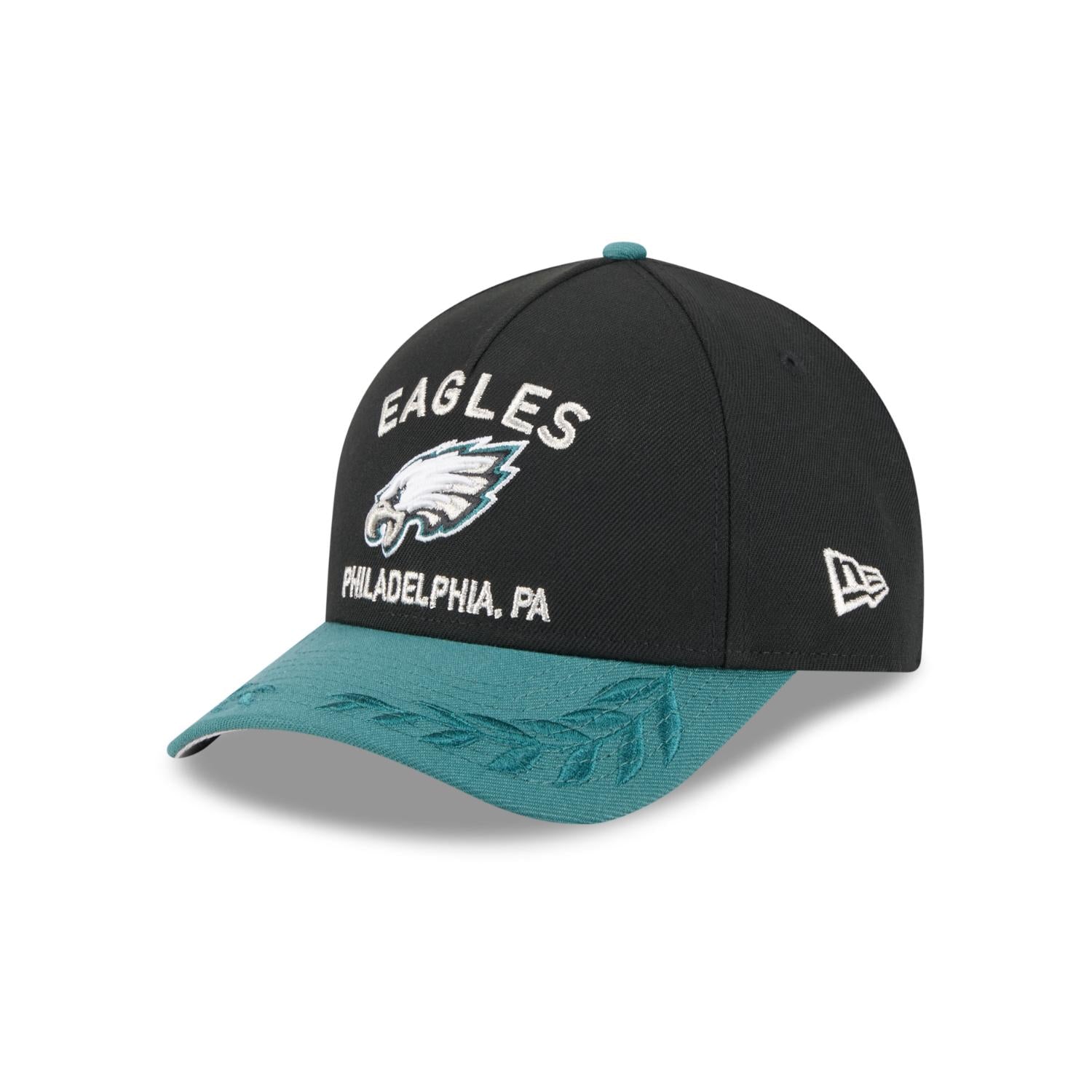 Philadelphia Eagles 2025 NFL Draft 9FORTY M-Crown A-Frame Snapback Cap Schwarz