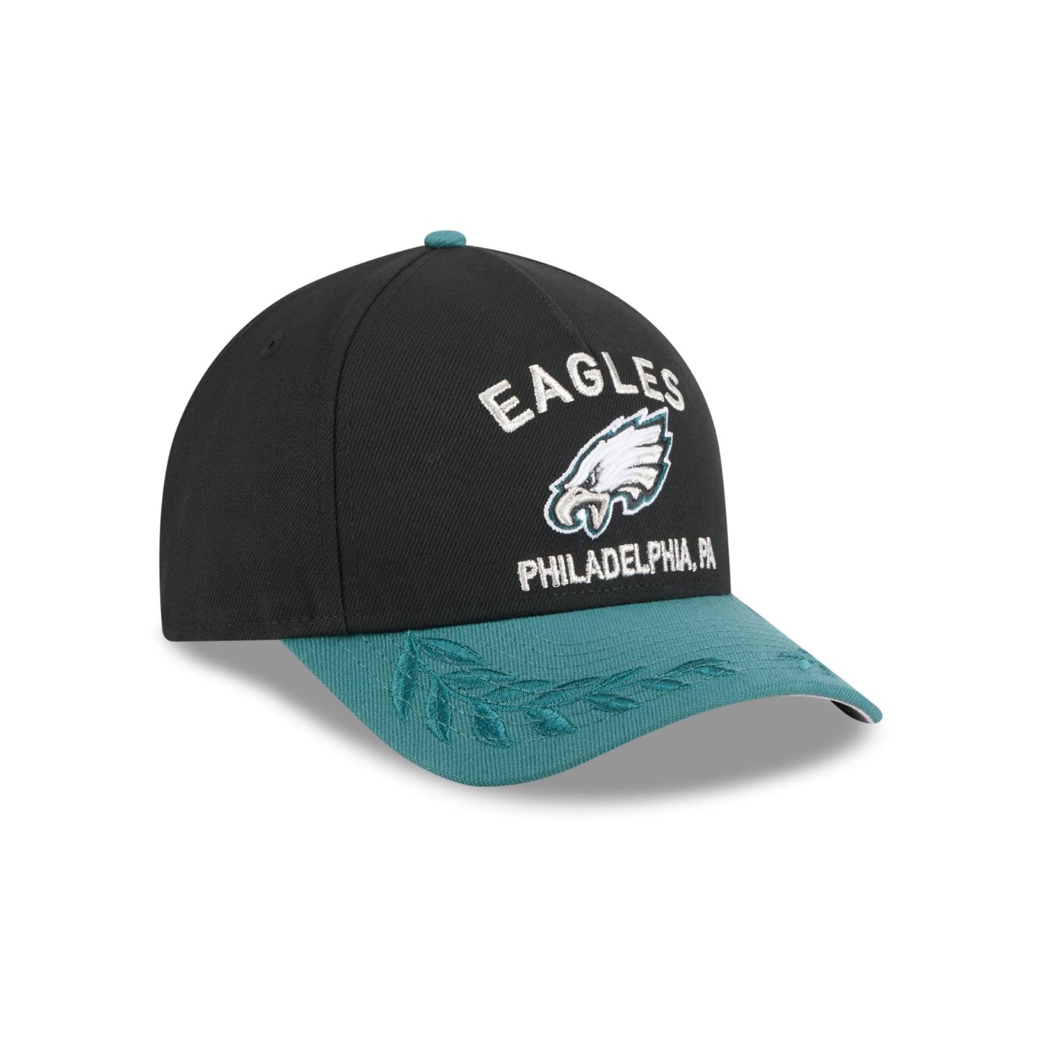 Philadelphia Eagles 2025 NFL Draft 9FORTY M-Crown A-Frame Snapback Cap Schwarz
