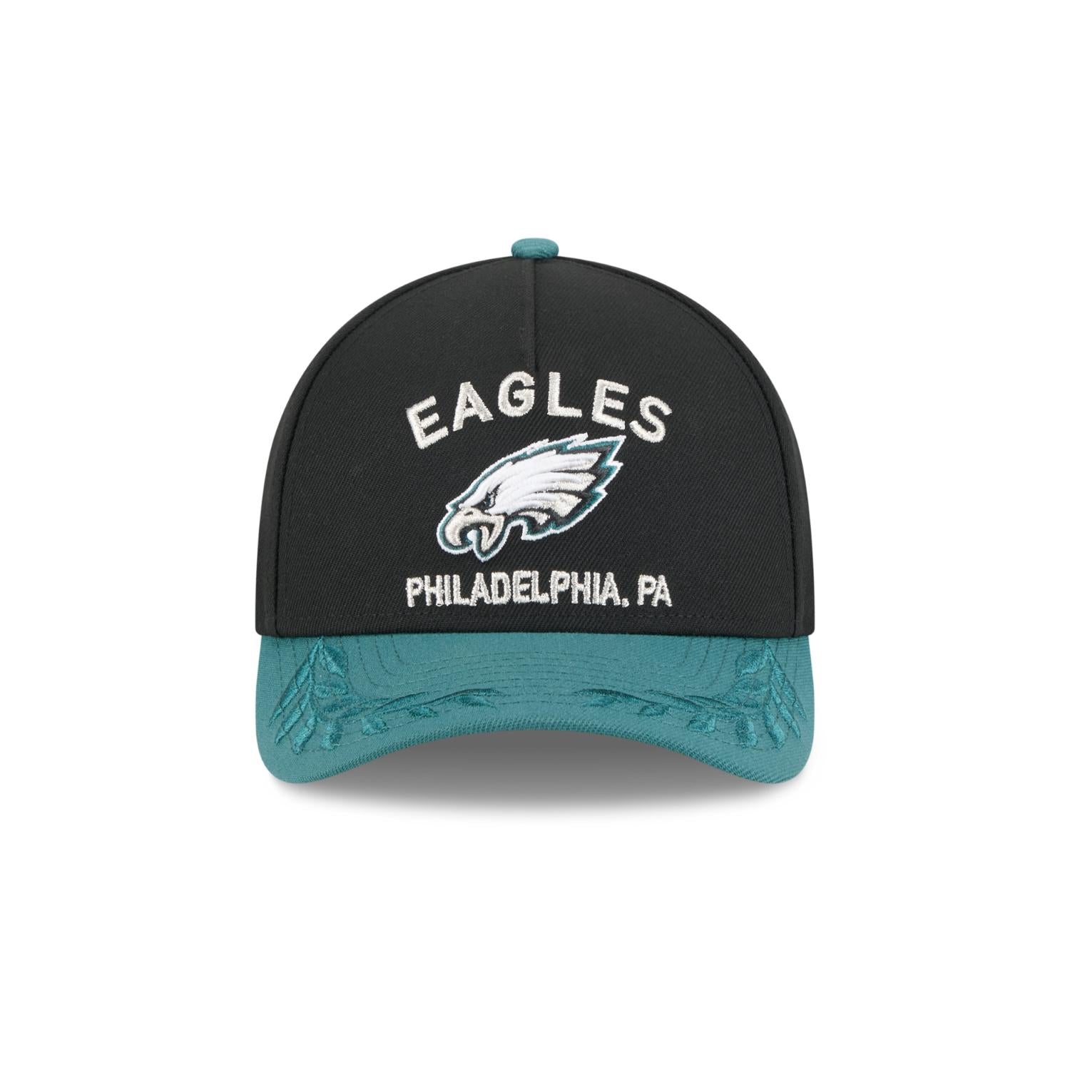 Philadelphia Eagles 2025 NFL Draft 9FORTY M-Crown A-Frame Snapback Cap Schwarz