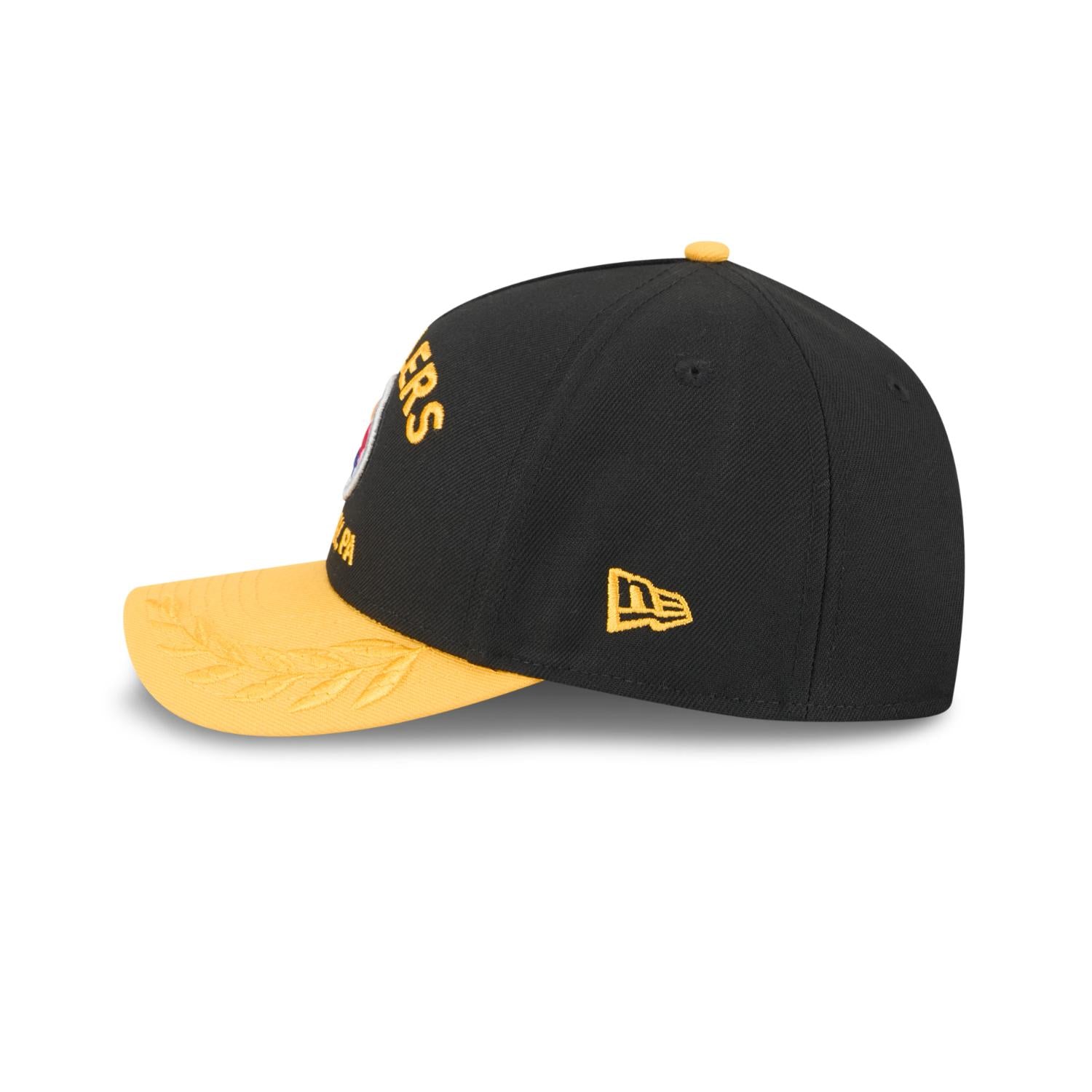 Pittsburgh Steelers 2025 NFL Draft 9FORTY M-Crown A-Frame Snapback Cap Schwarz