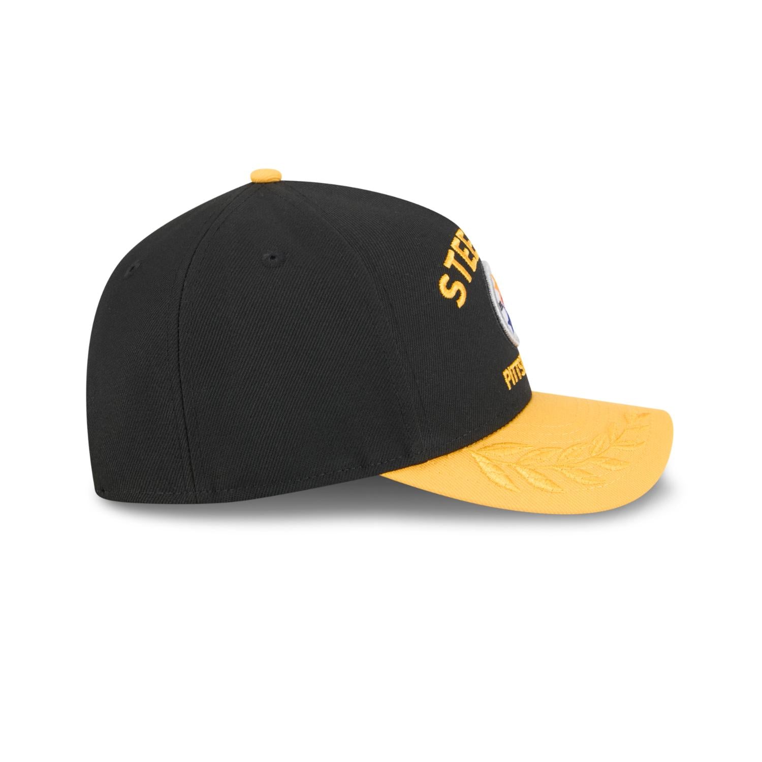 Pittsburgh Steelers 2025 NFL Draft 9FORTY M-Crown A-Frame Snapback Cap Schwarz