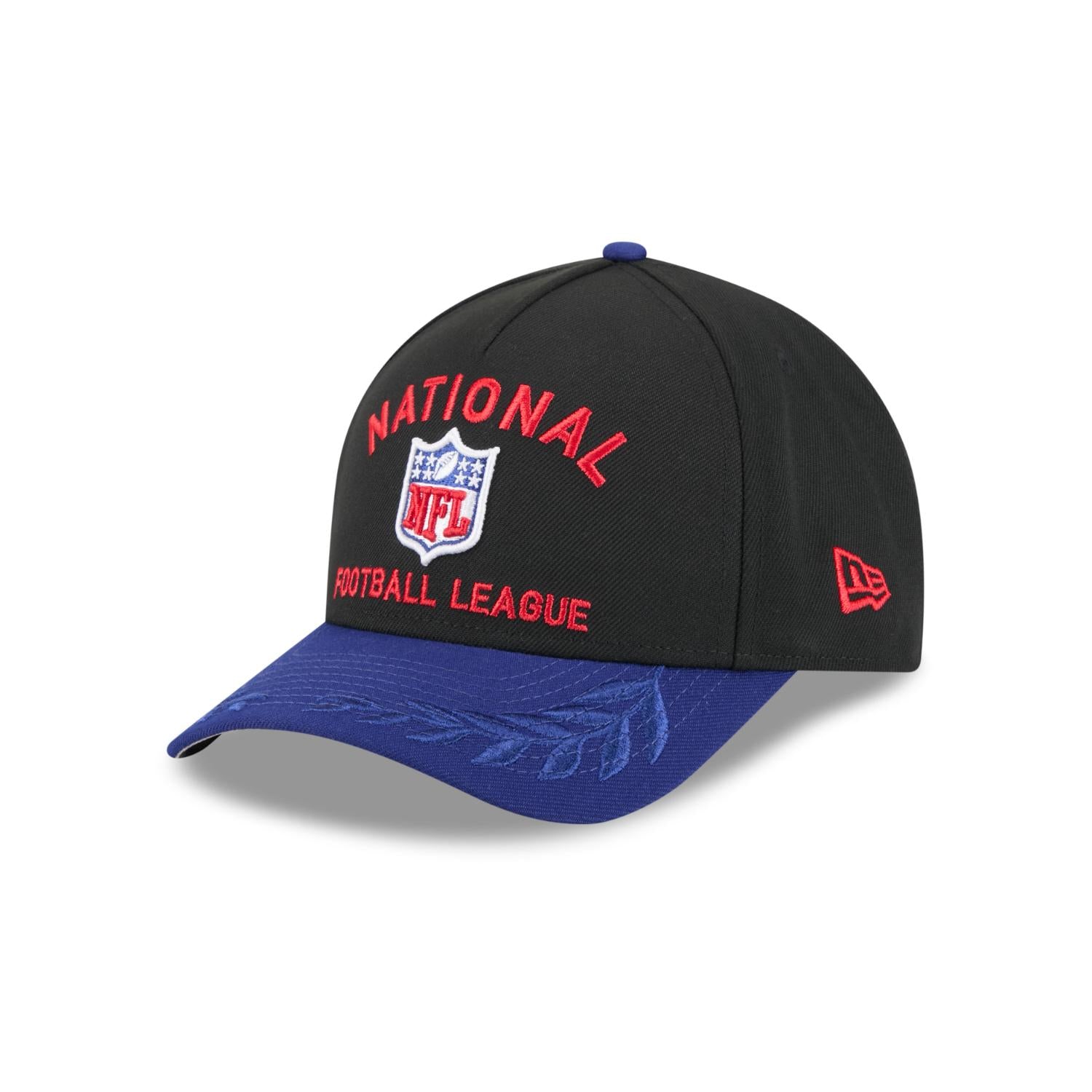 NFL Logo Shield 2025 NFL Draft 9FORTY M-Crown A-Frame Snapback Cap Schwarz