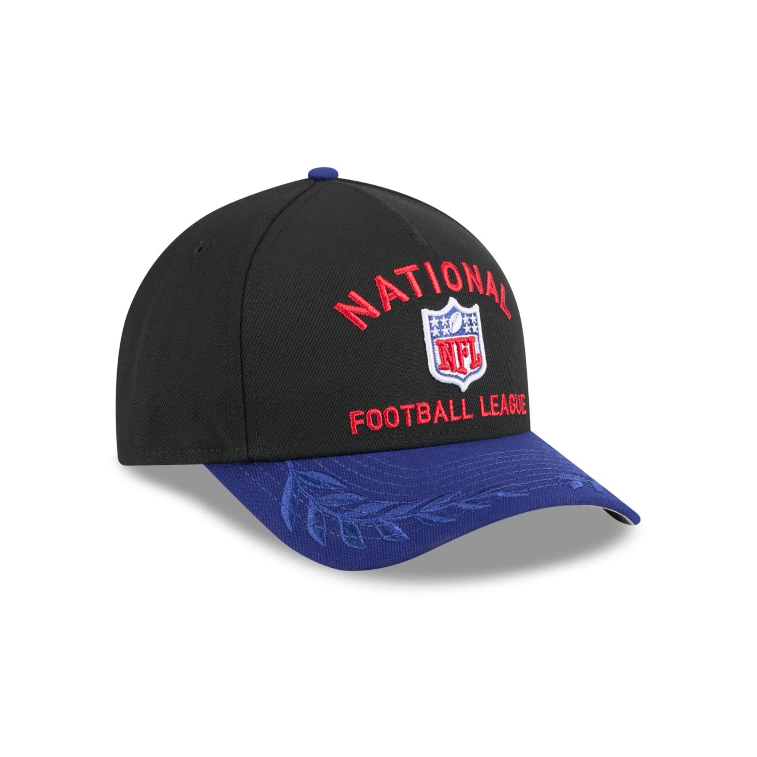NFL Logo Shield 2025 NFL Draft 9FORTY M-Crown A-Frame Snapback Cap Schwarz