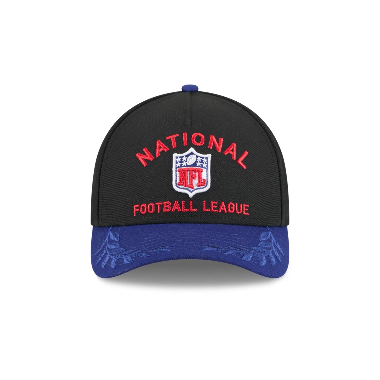 NFL Logo Shield 2025 NFL Draft 9FORTY M-Crown A-Frame Snapback Cap Schwarz