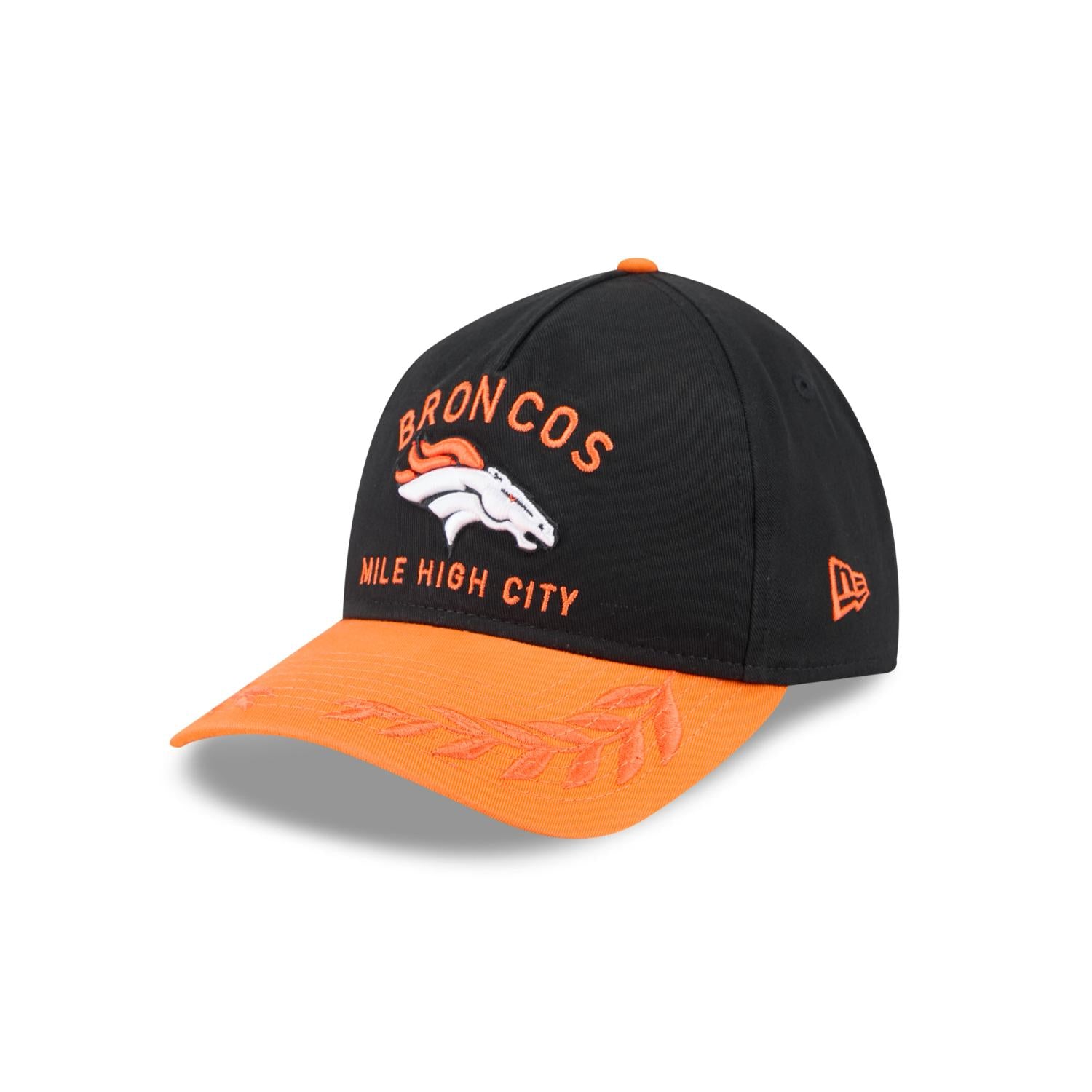 Denver Broncos 2025 NFL Draft 9TWENTY A-Frame verstellbare Cap Schwarz