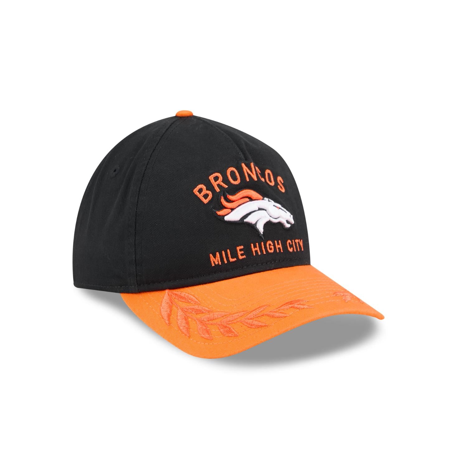 Denver Broncos 2025 NFL Draft 9TWENTY A-Frame verstellbare Cap Schwarz