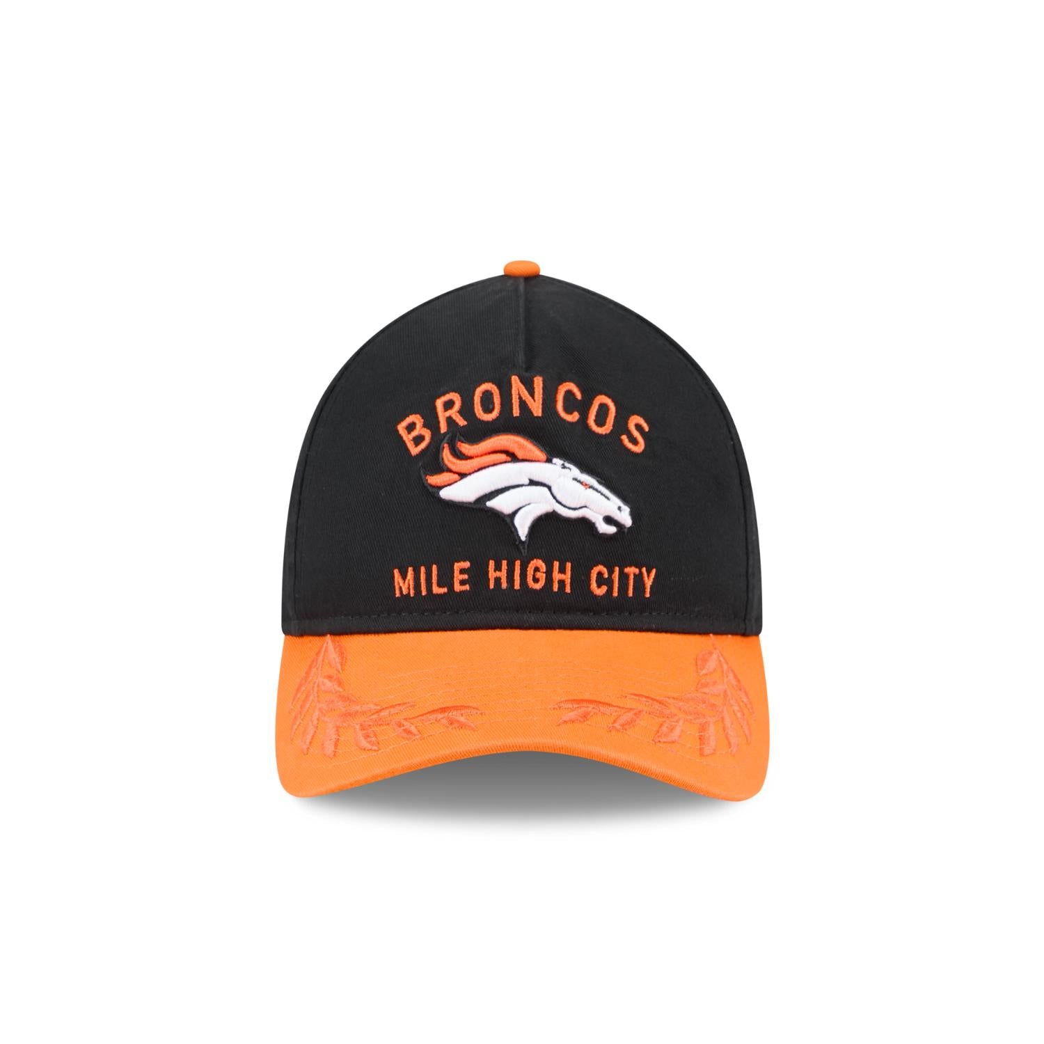 Denver Broncos 2025 NFL Draft 9TWENTY A-Frame verstellbare Cap Schwarz