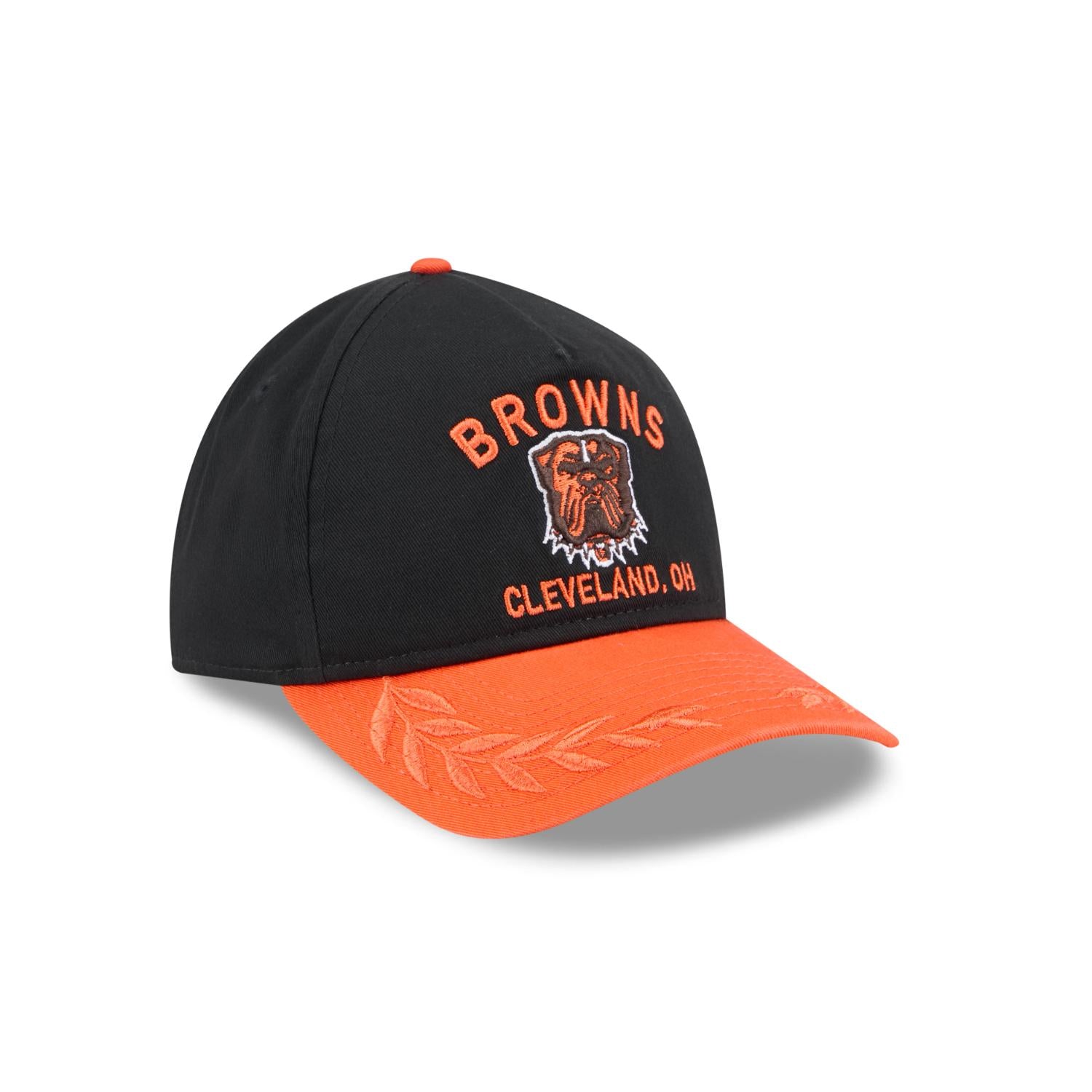 Cleveland Browns 2025 NFL Draft 9TWENTY A-Frame verstellbare Cap Schwarz