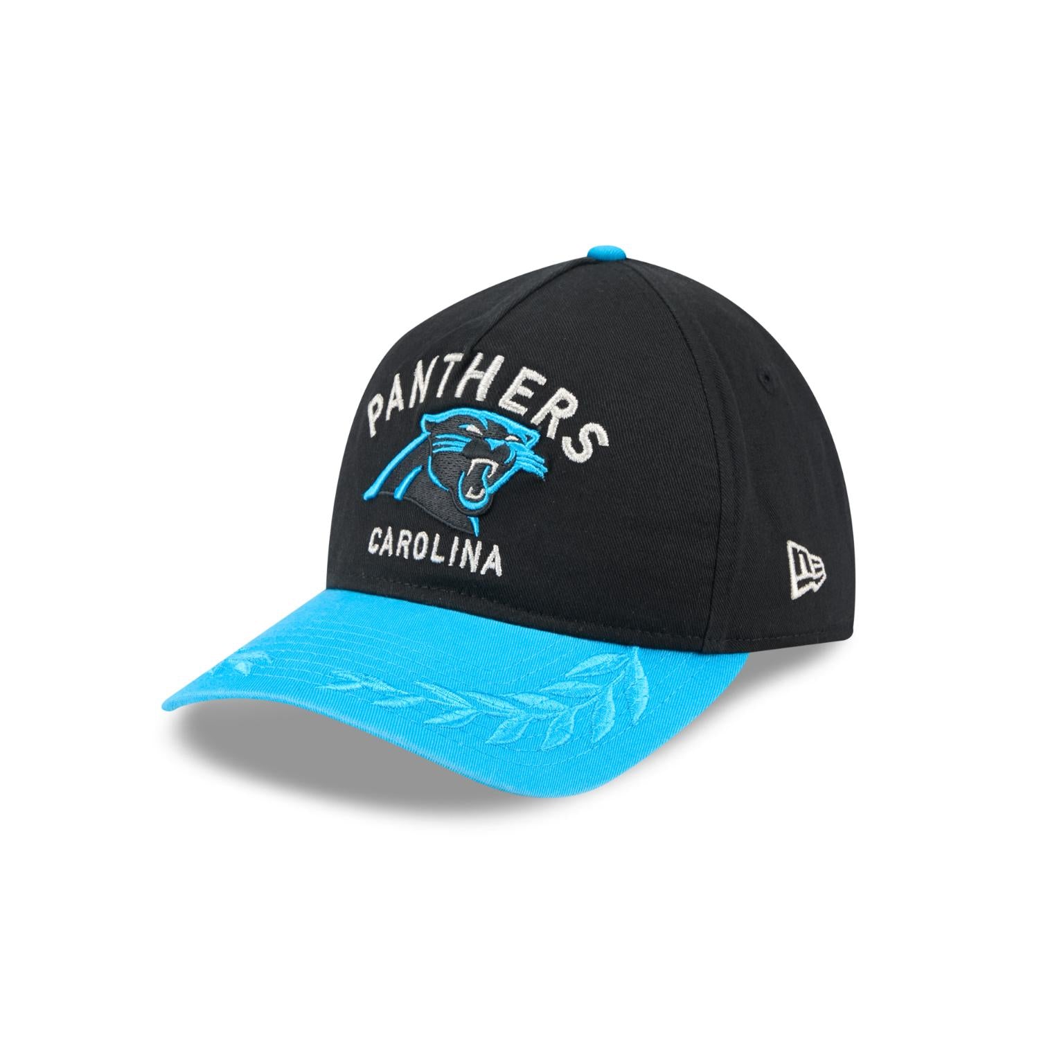 Carolina Panthers 2025 NFL Draft 9TWENTY A-Frame verstellbare Cap Schwarz