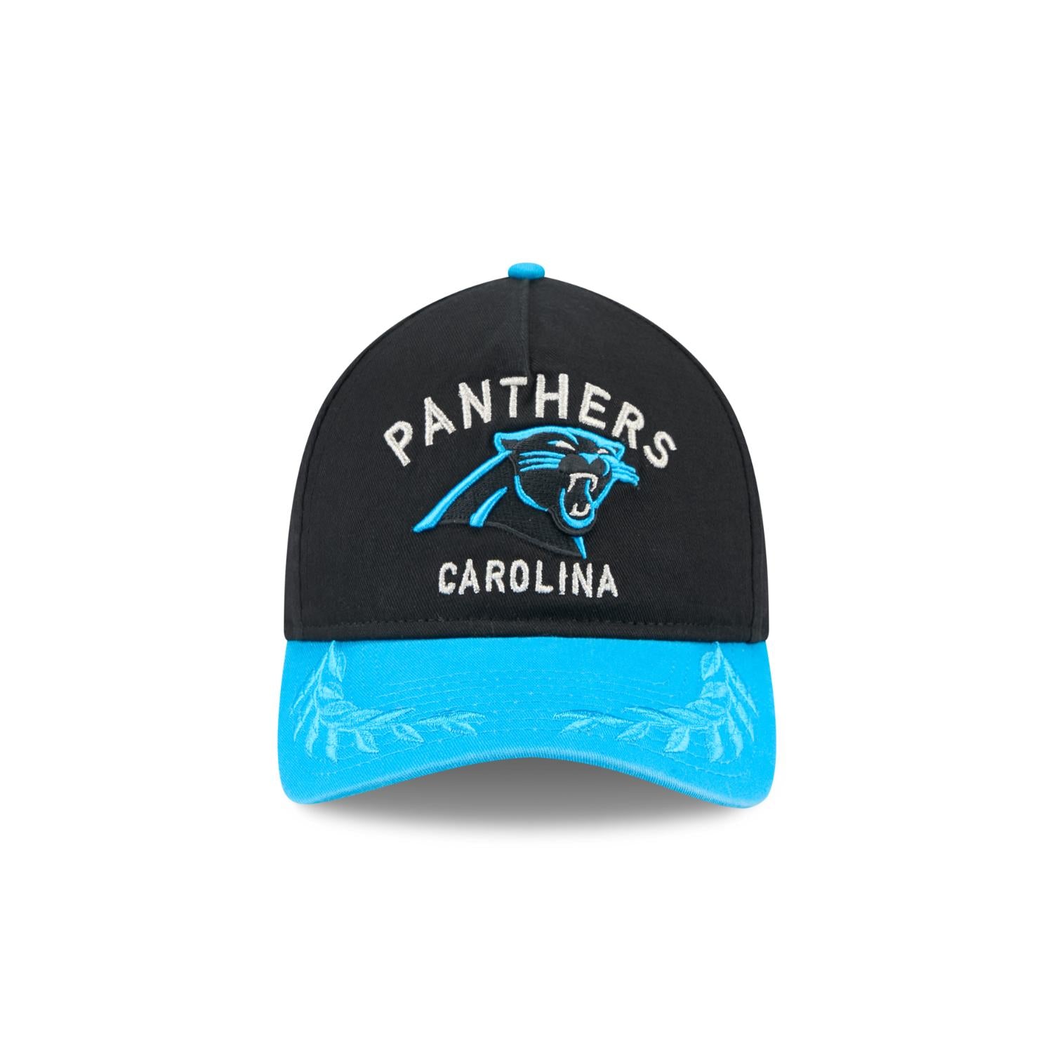 Carolina Panthers 2025 NFL Draft 9TWENTY A-Frame verstellbare Cap Schwarz
