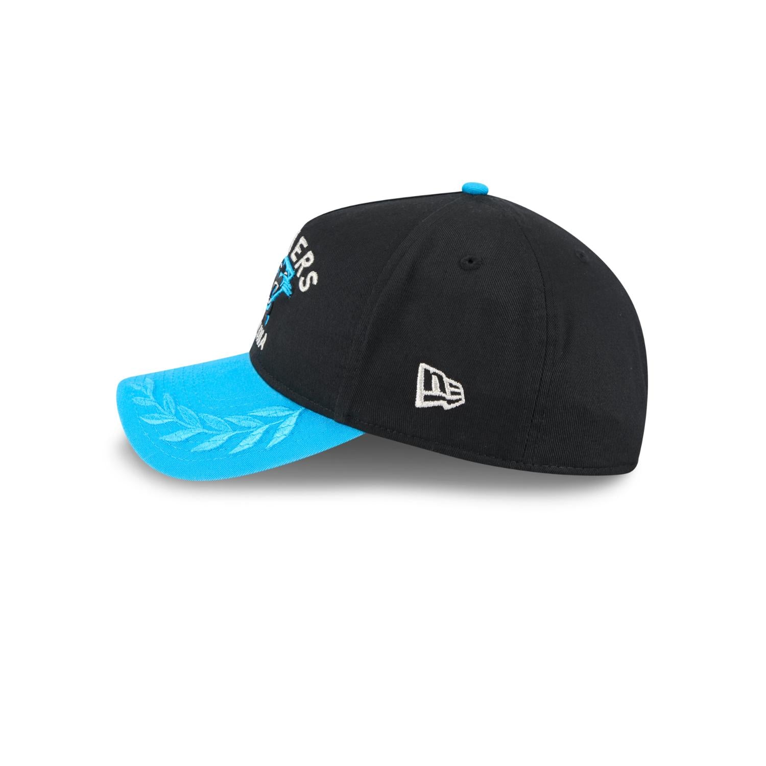 Carolina Panthers 2025 NFL Draft 9TWENTY A-Frame verstellbare Cap Schwarz