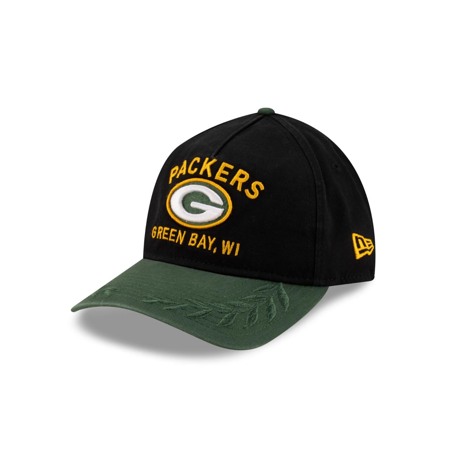 Green Bay Packers 2025 NFL Draft 9TWENTY A-Frame verstellbare Cap Schwarz