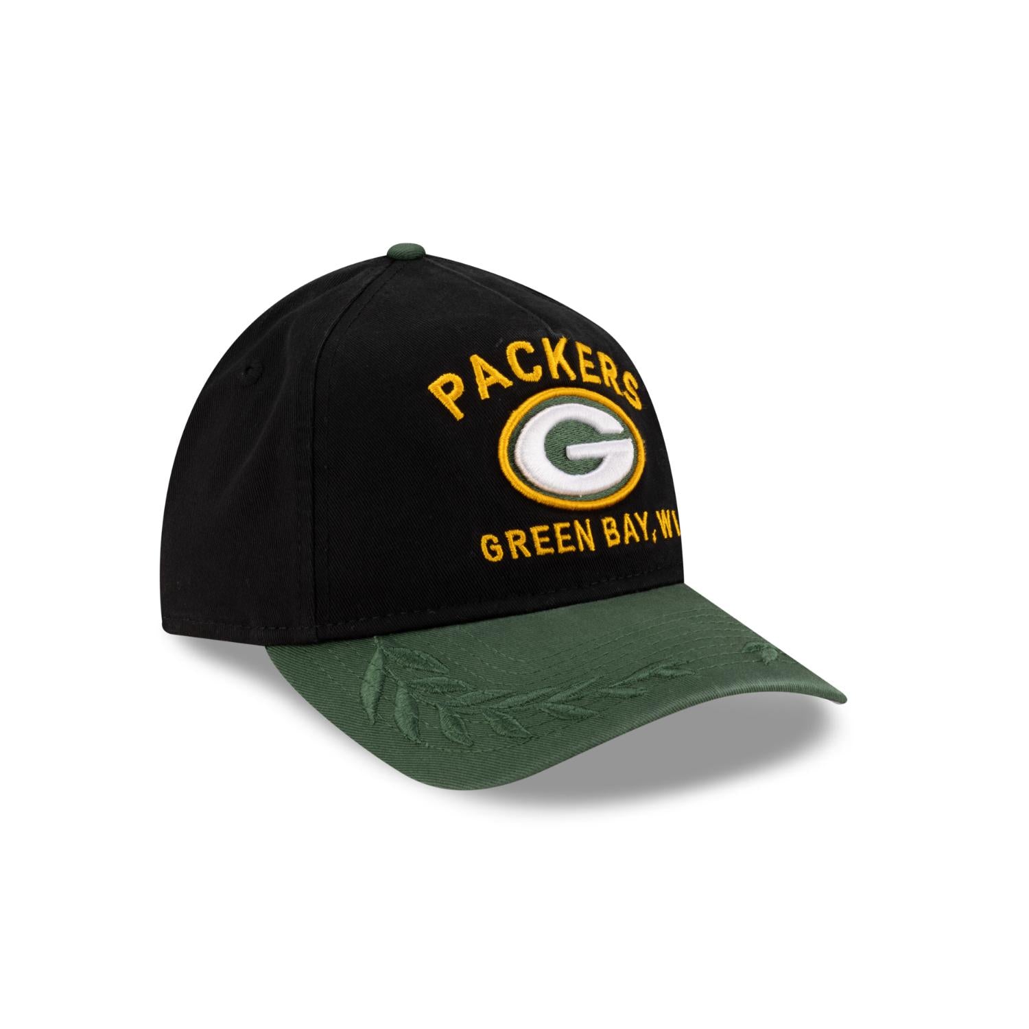 Green Bay Packers 2025 NFL Draft 9TWENTY A-Frame verstellbare Cap Schwarz