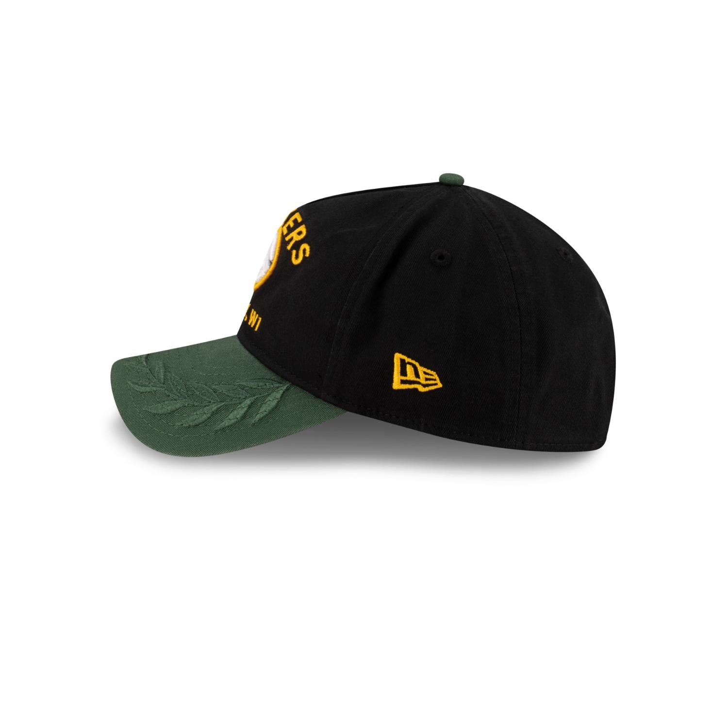 Green Bay Packers 2025 NFL Draft 9TWENTY A-Frame verstellbare Cap Schwarz