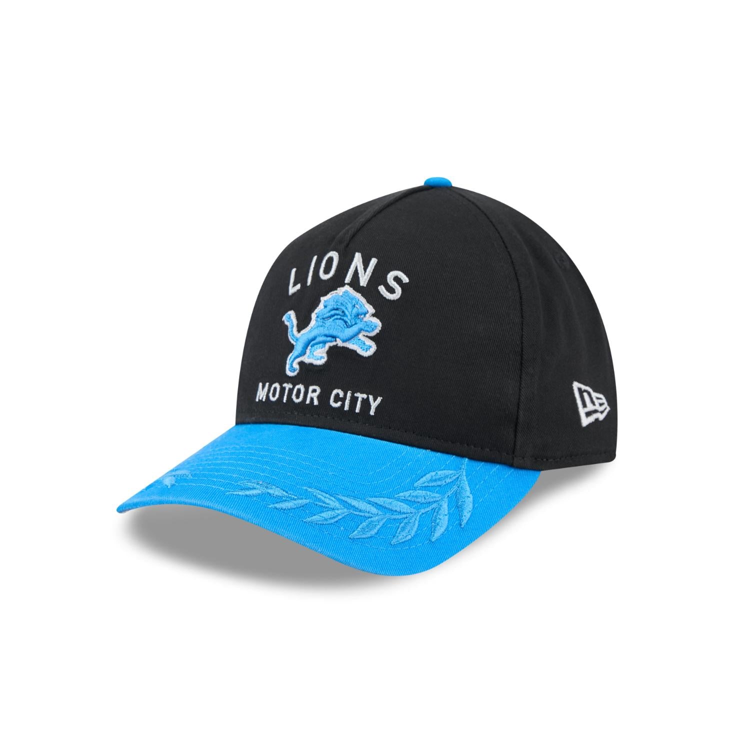 Detroit Lions 2025 NFL Draft 9TWENTY A-Frame verstellbare Cap Schwarz