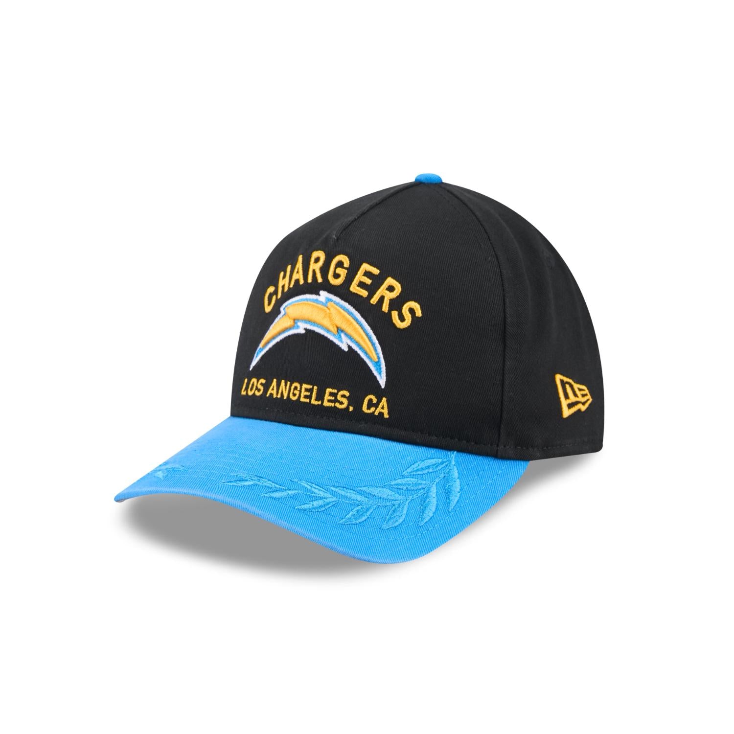 Los Angeles Chargers 2025 NFL Draft 9TWENTY A-Frame verstellbare Cap Schwarz