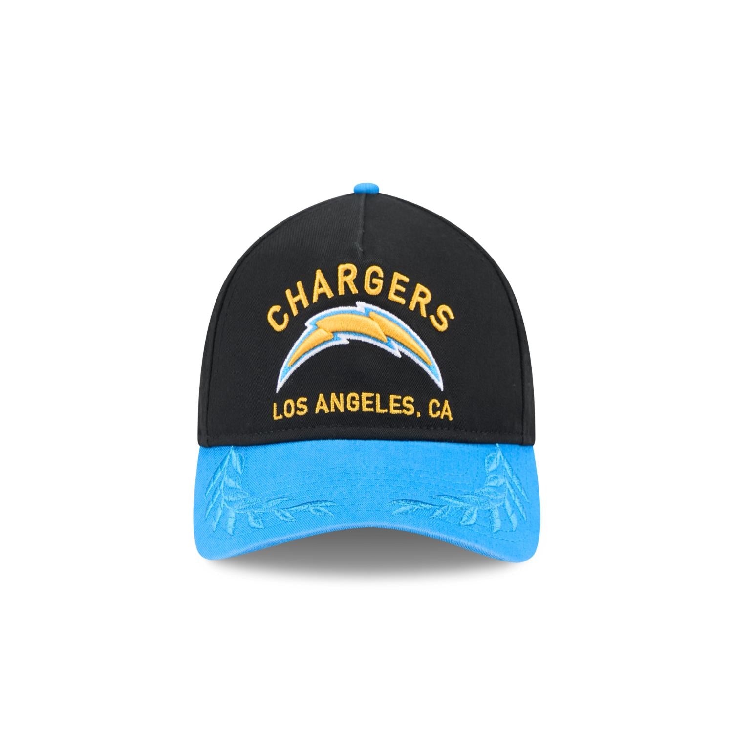 Los Angeles Chargers 2025 NFL Draft 9TWENTY A-Frame verstellbare Cap Schwarz