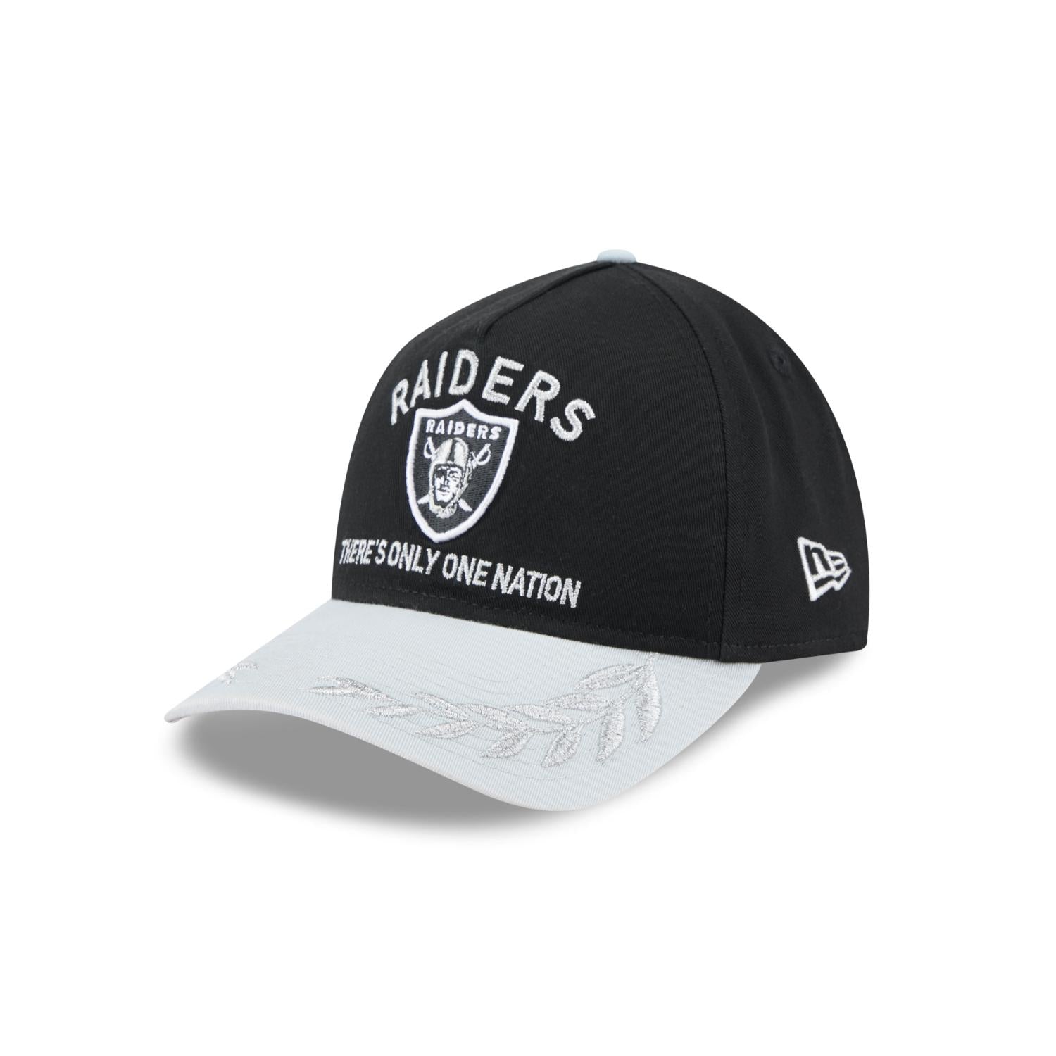 Las Vegas Raiders 2025 NFL Draft 9TWENTY A-Frame verstellbare Cap Schwarz