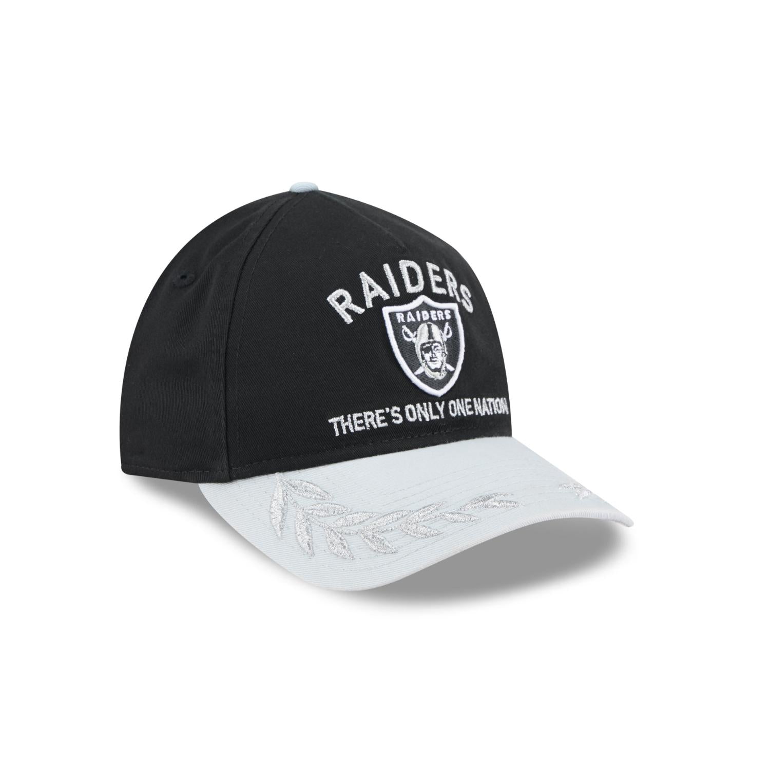 Las Vegas Raiders 2025 NFL Draft 9TWENTY A-Frame verstellbare Cap Schwarz