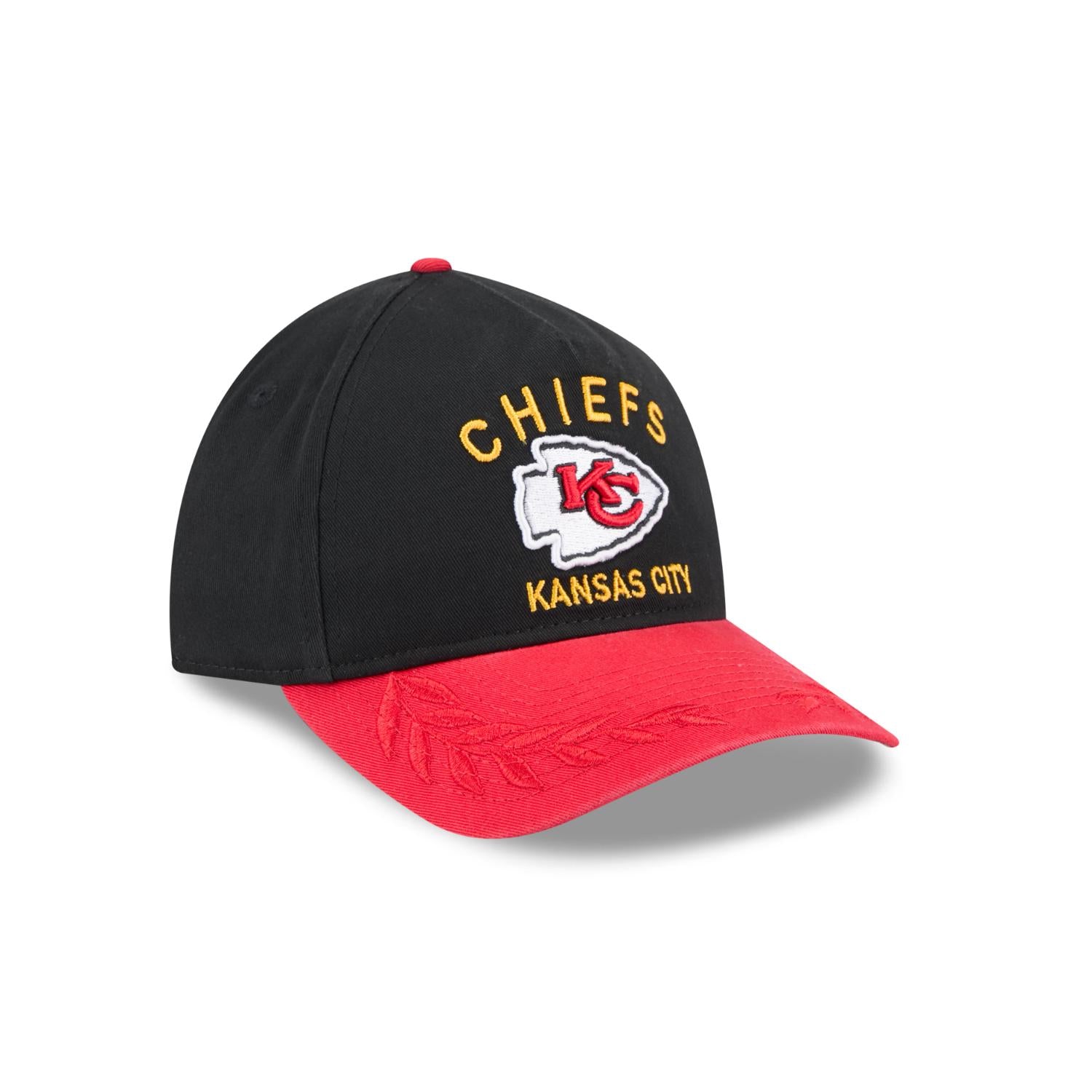 Kansas City Chiefs 2025 NFL Draft 9TWENTY A-Frame verstellbare Cap Schwarz