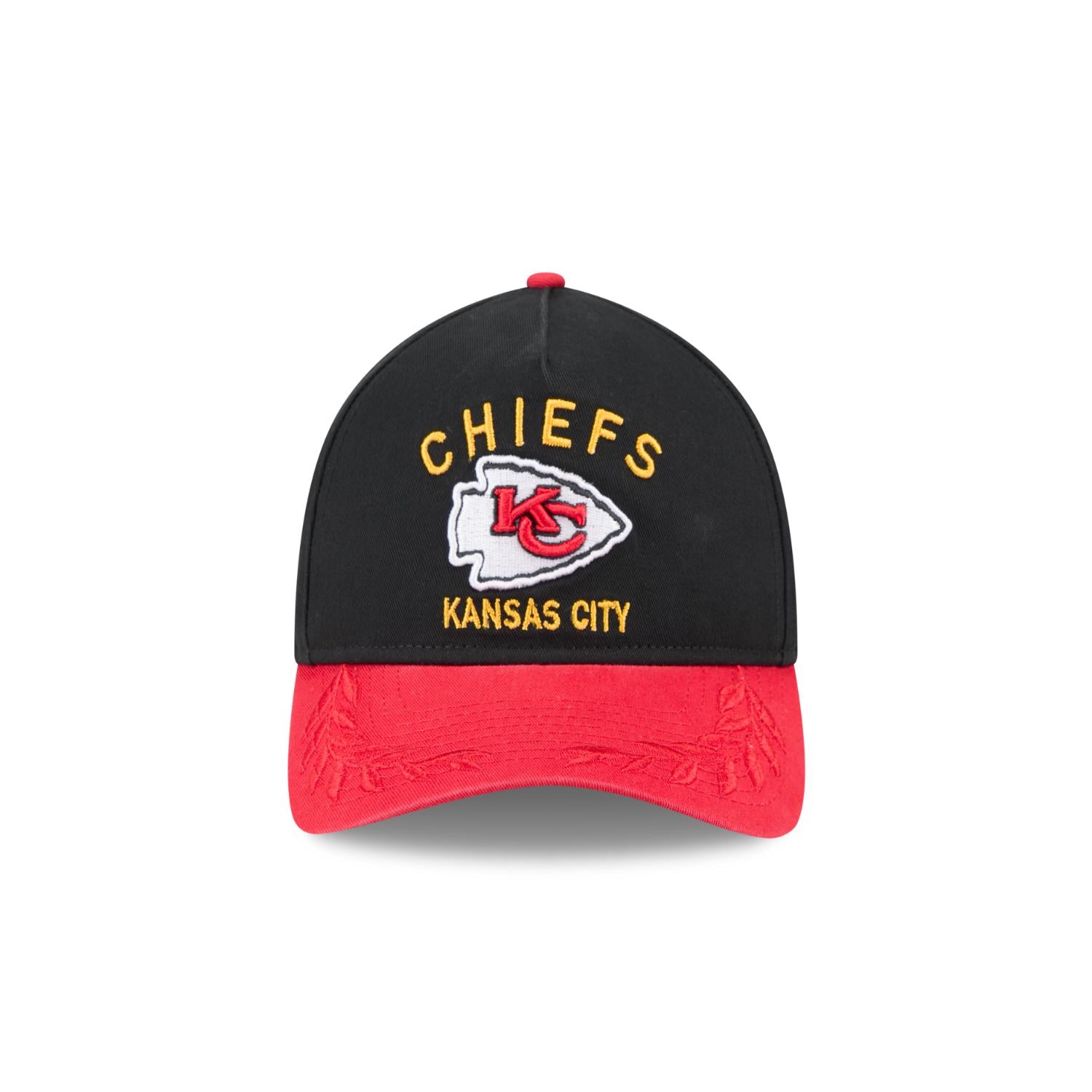 Kansas City Chiefs 2025 NFL Draft 9TWENTY A-Frame verstellbare Cap Schwarz