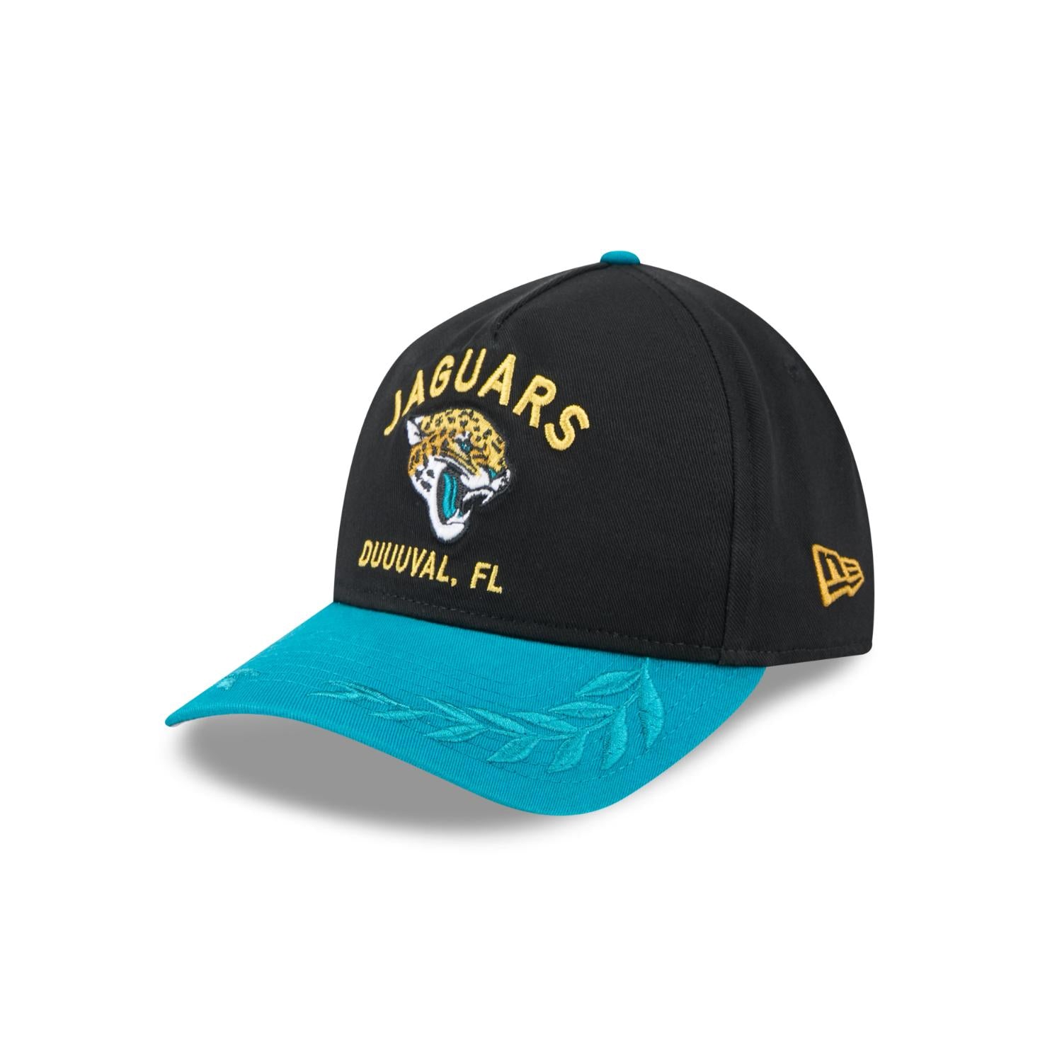 Jacksonville Jaguars 2025 NFL Draft 9TWENTY A-Frame verstellbare Cap Schwarz