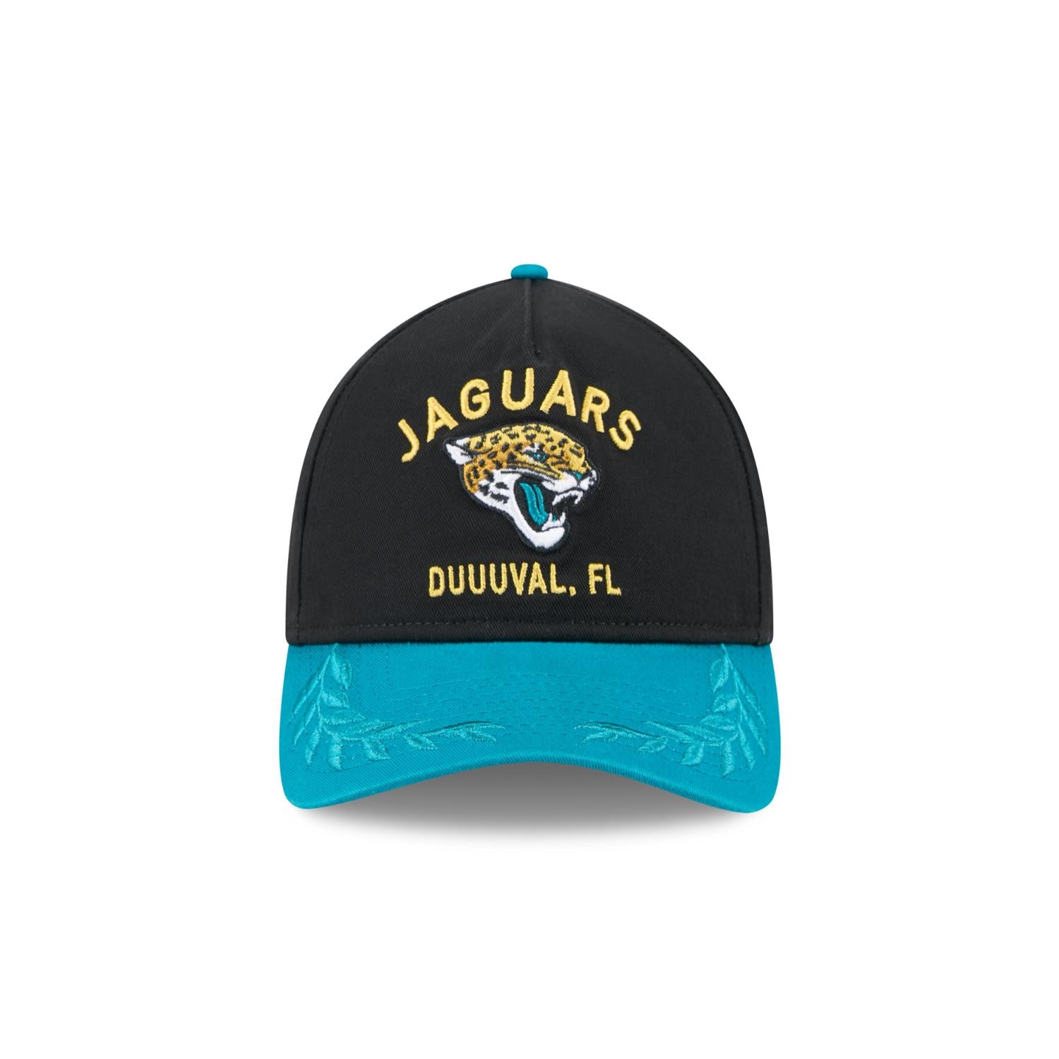Jacksonville Jaguars 2025 NFL Draft 9TWENTY A-Frame verstellbare Cap Schwarz