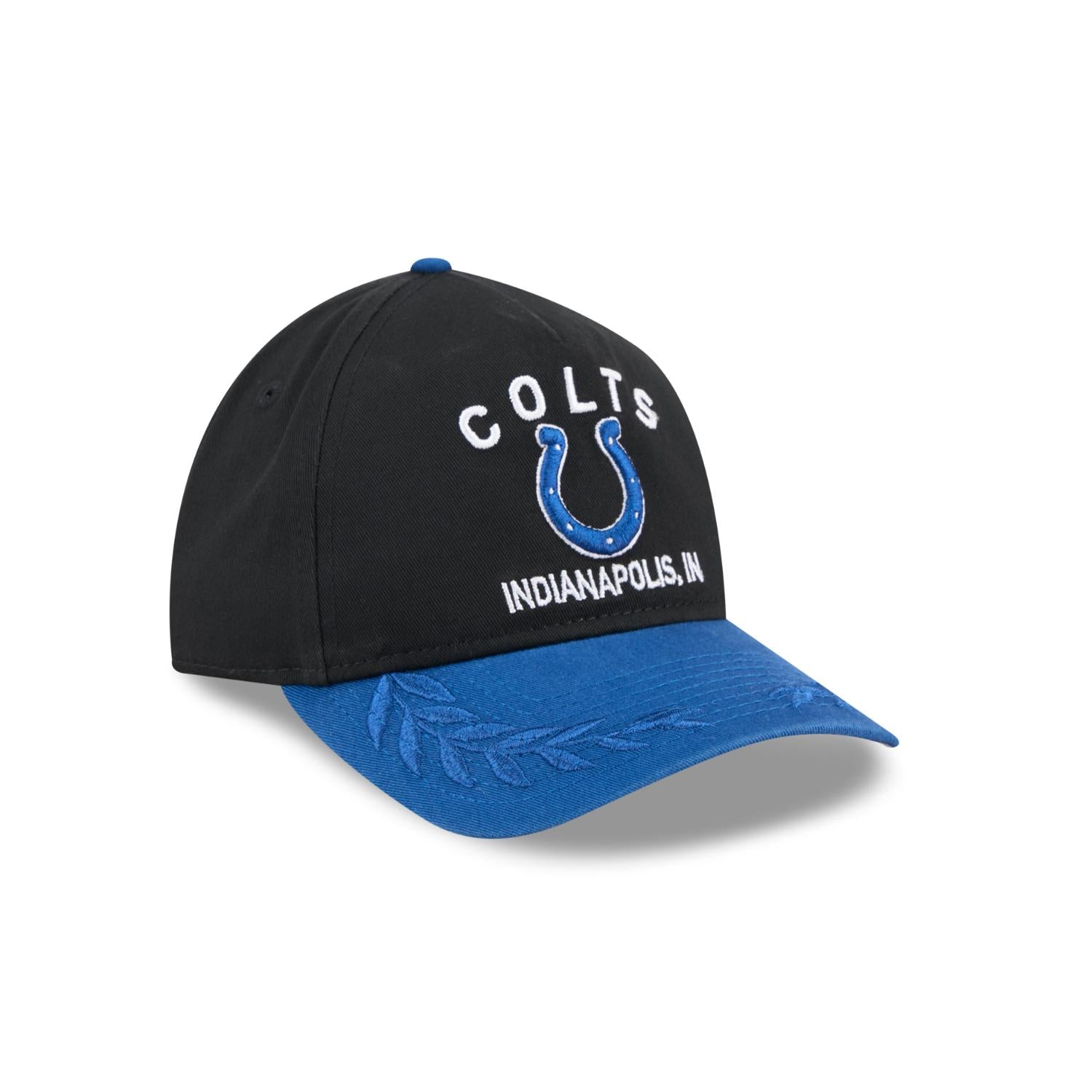 Indianapolis Colts 2025 NFL Draft 9TWENTY A-Frame verstellbare Cap Schwarz